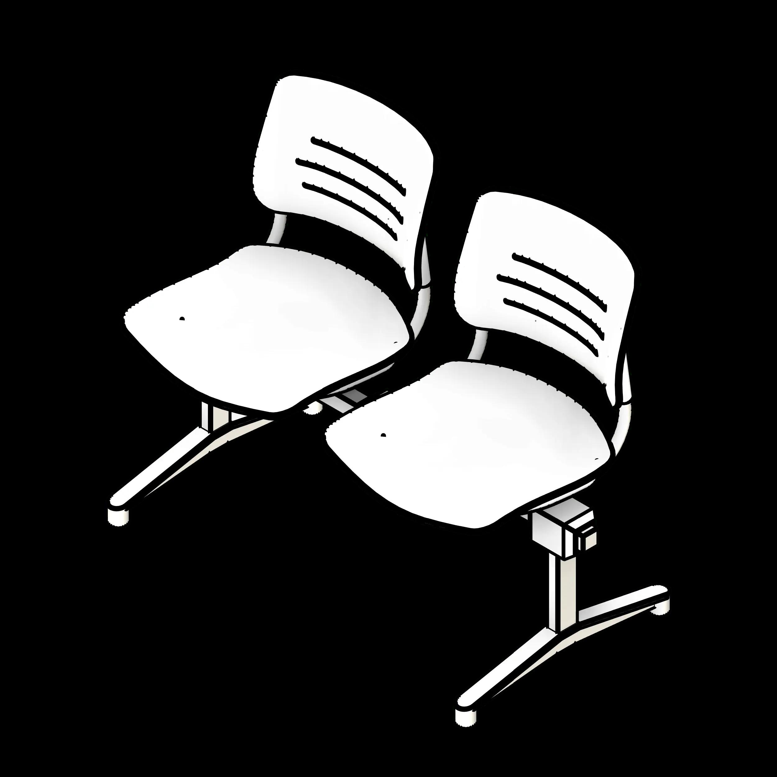 SSG Seat Tandem Lounge Armrests PPL 2 Seats