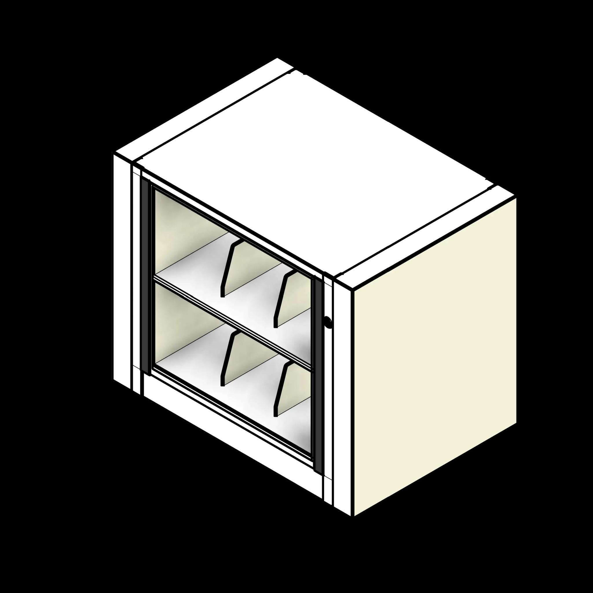 SSG Cabinet File Rotary PCS Starter Letter 2 Shelves