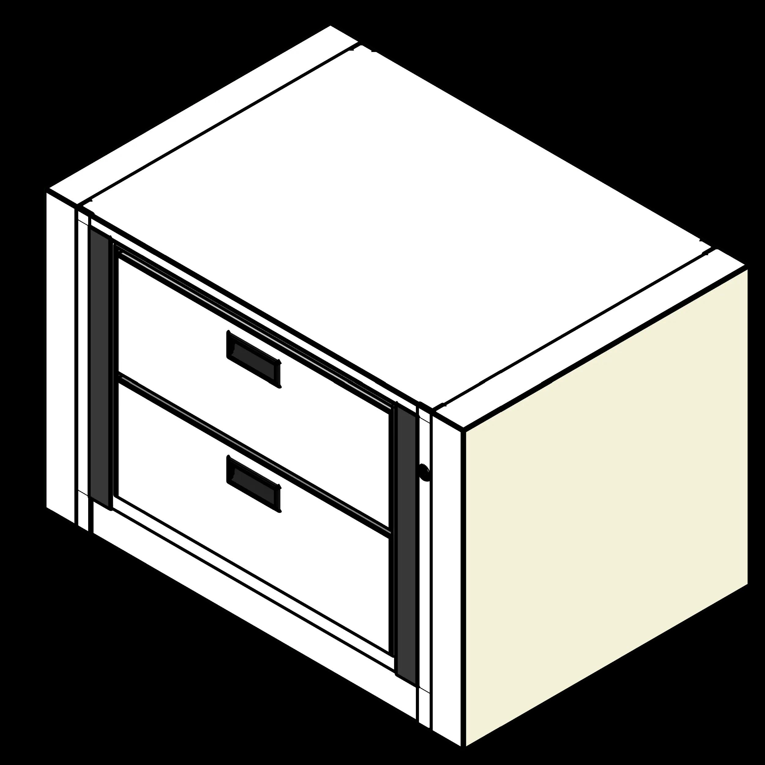 SSG Cabinet File Rotary PCS Starter Legal 2 Drawers