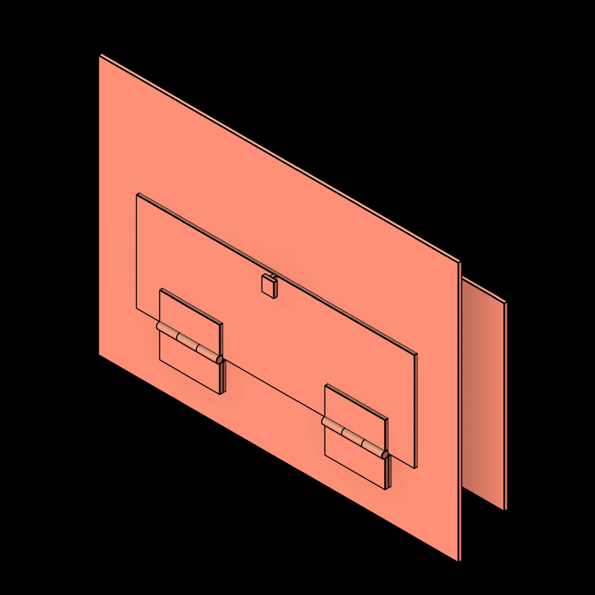 SSG Door Pass Thru PCS Finger Pull Large