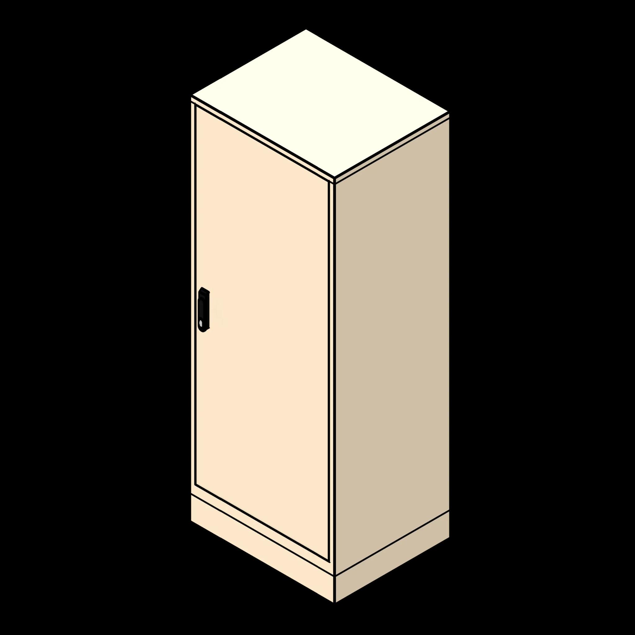 SSG Cabinet Museum Preservation Shelves PCS 30x24x72 Right Hinge Solid Door Base