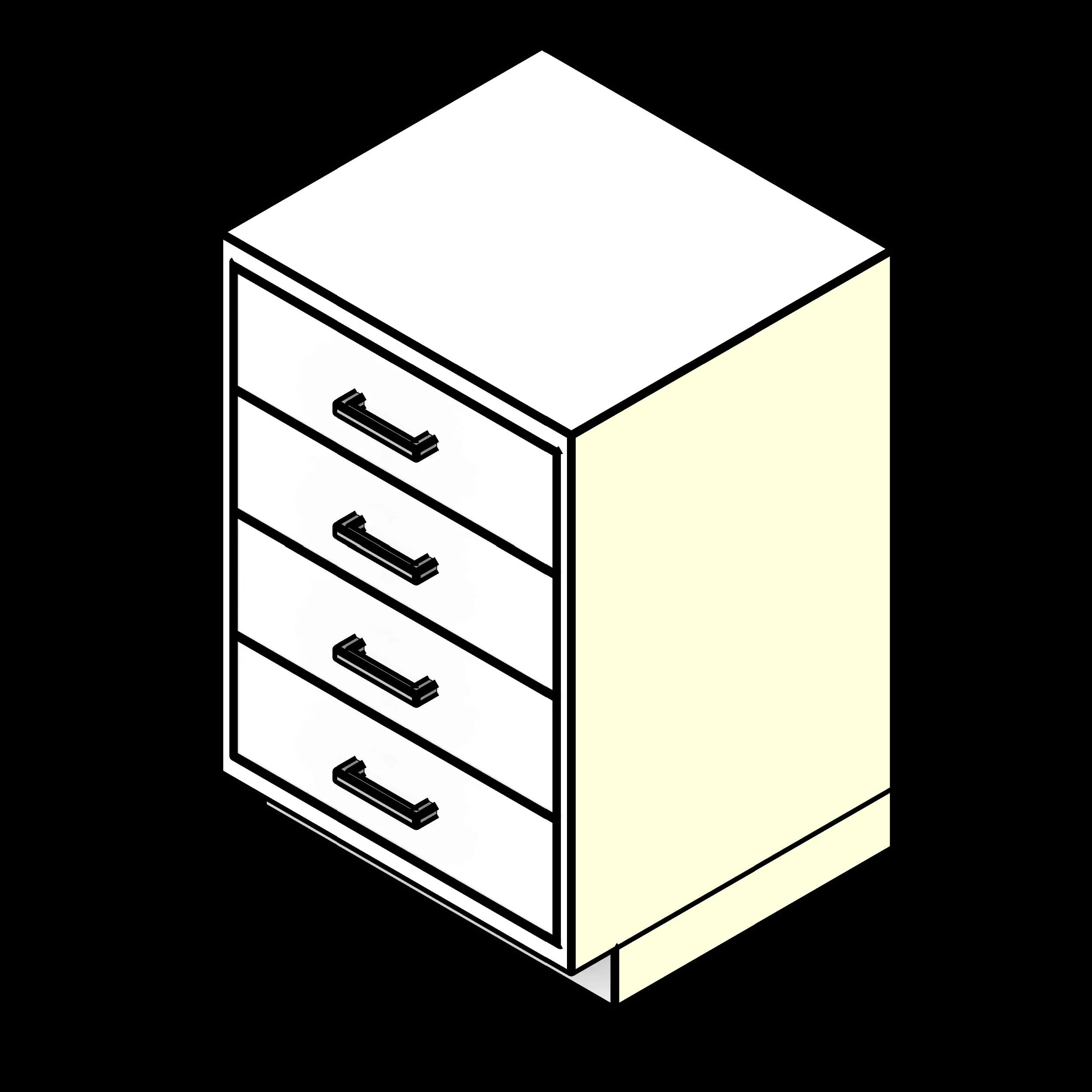 SSG Cabinet Lab Base Drawers PCS 4 Full Width Drawers
