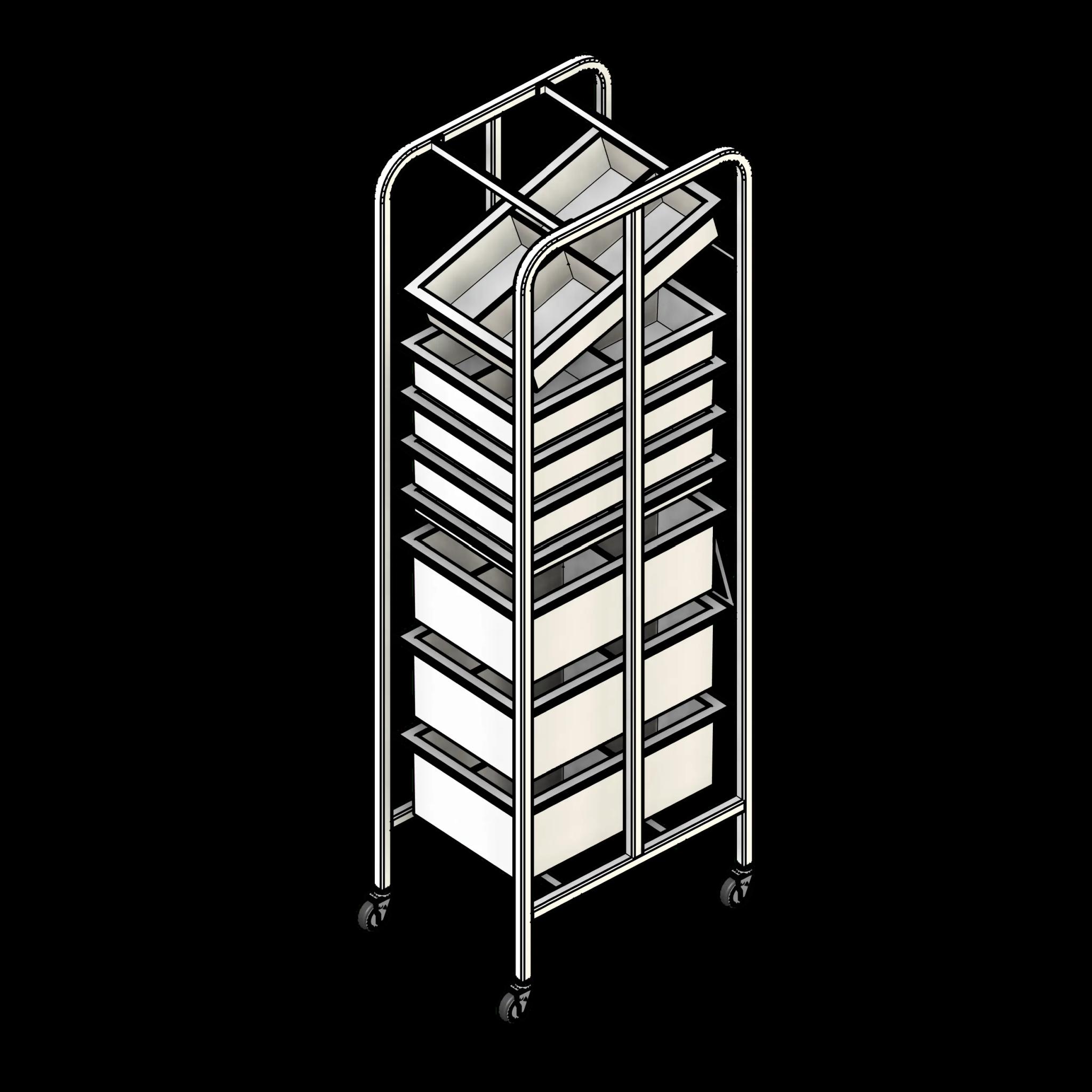  Medical Racks 1 Column 8H