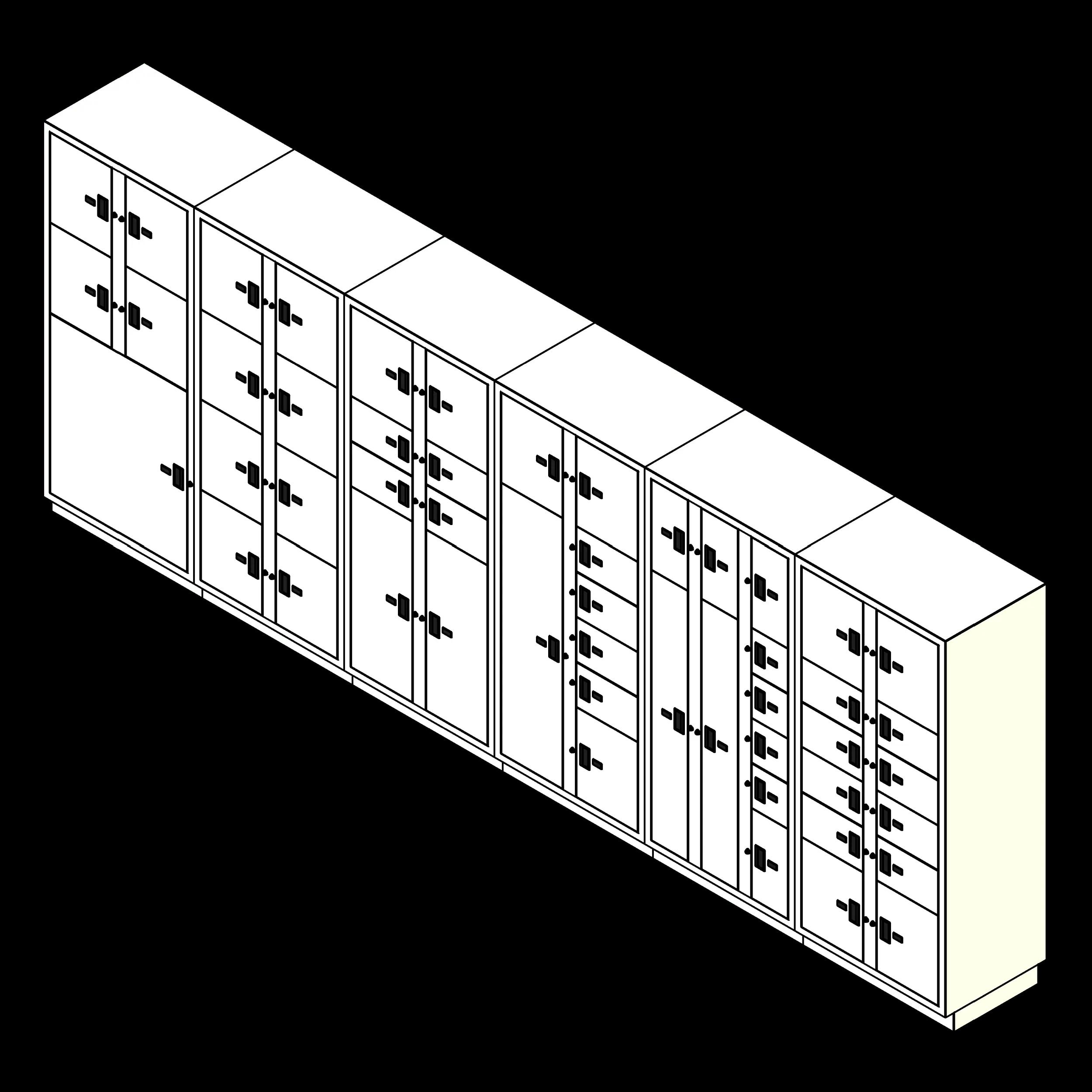 SSG Evidence Lockers 6 Columns 51 Openings