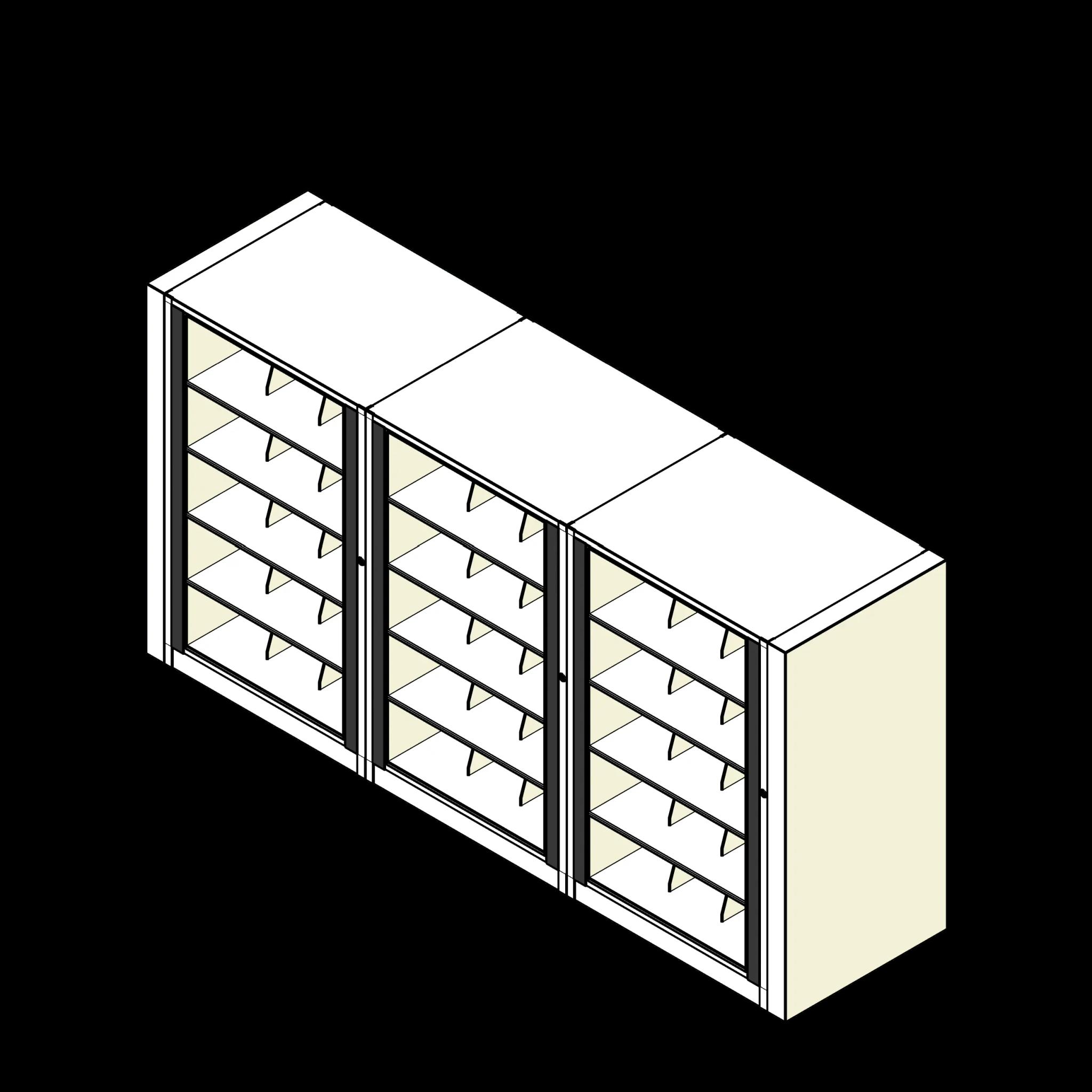 Rotary Cabinet Legal 3 Cabinets 5 Tier Shelves
