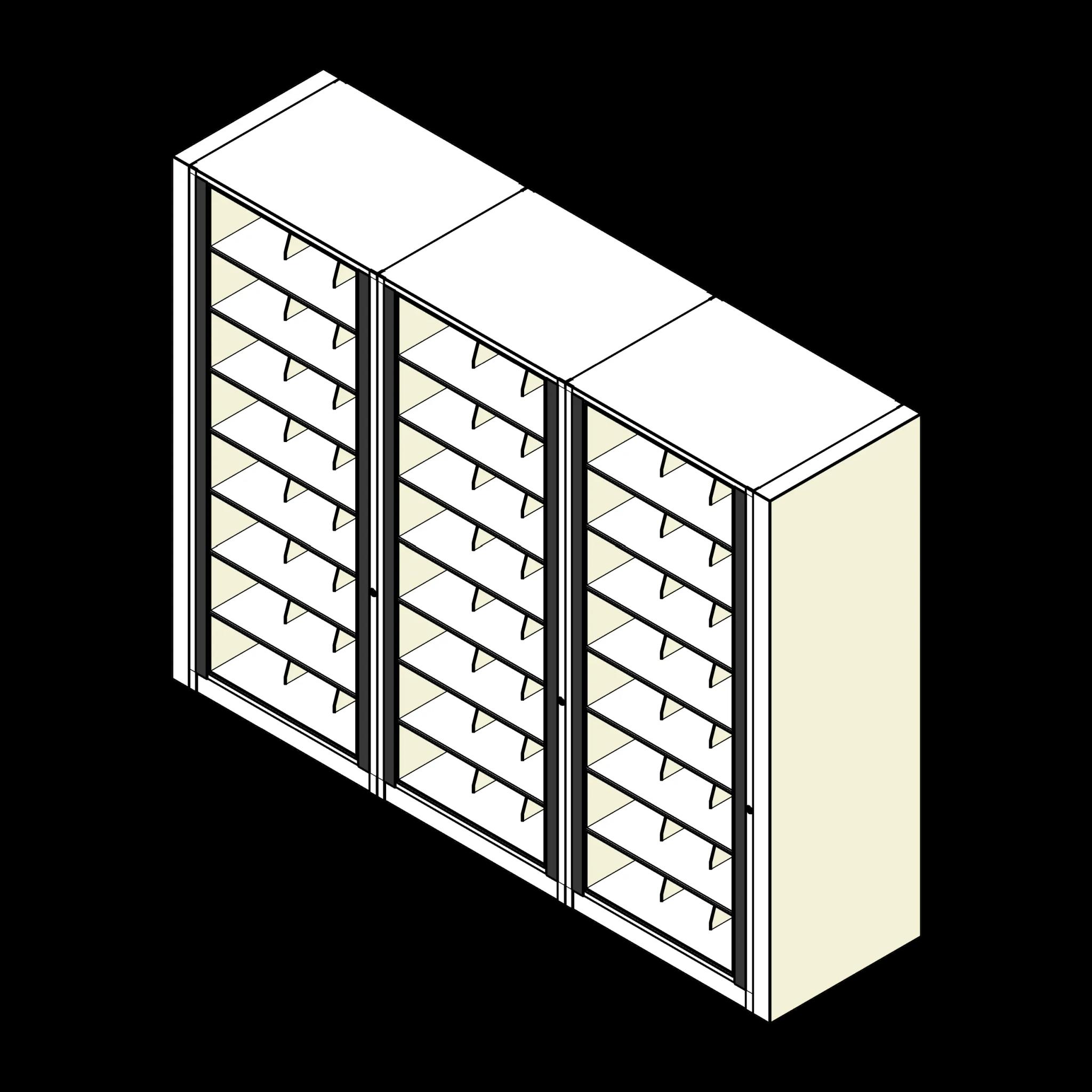 Rotary Cabinet Legal 3 Cabinets 8 Tier Shelves