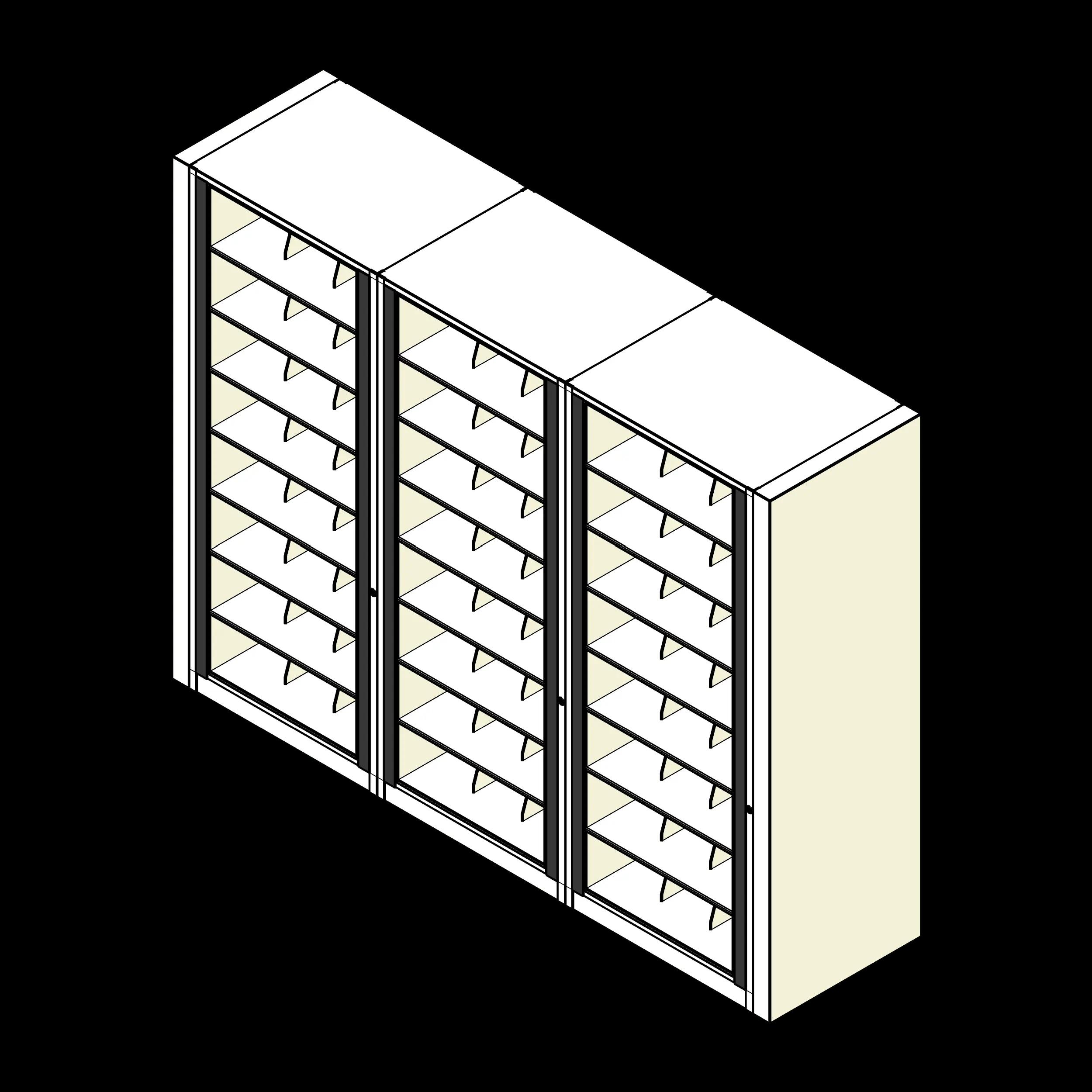 Rotary Cabinet Legal 3 Cabinets 8 Tier Shelves