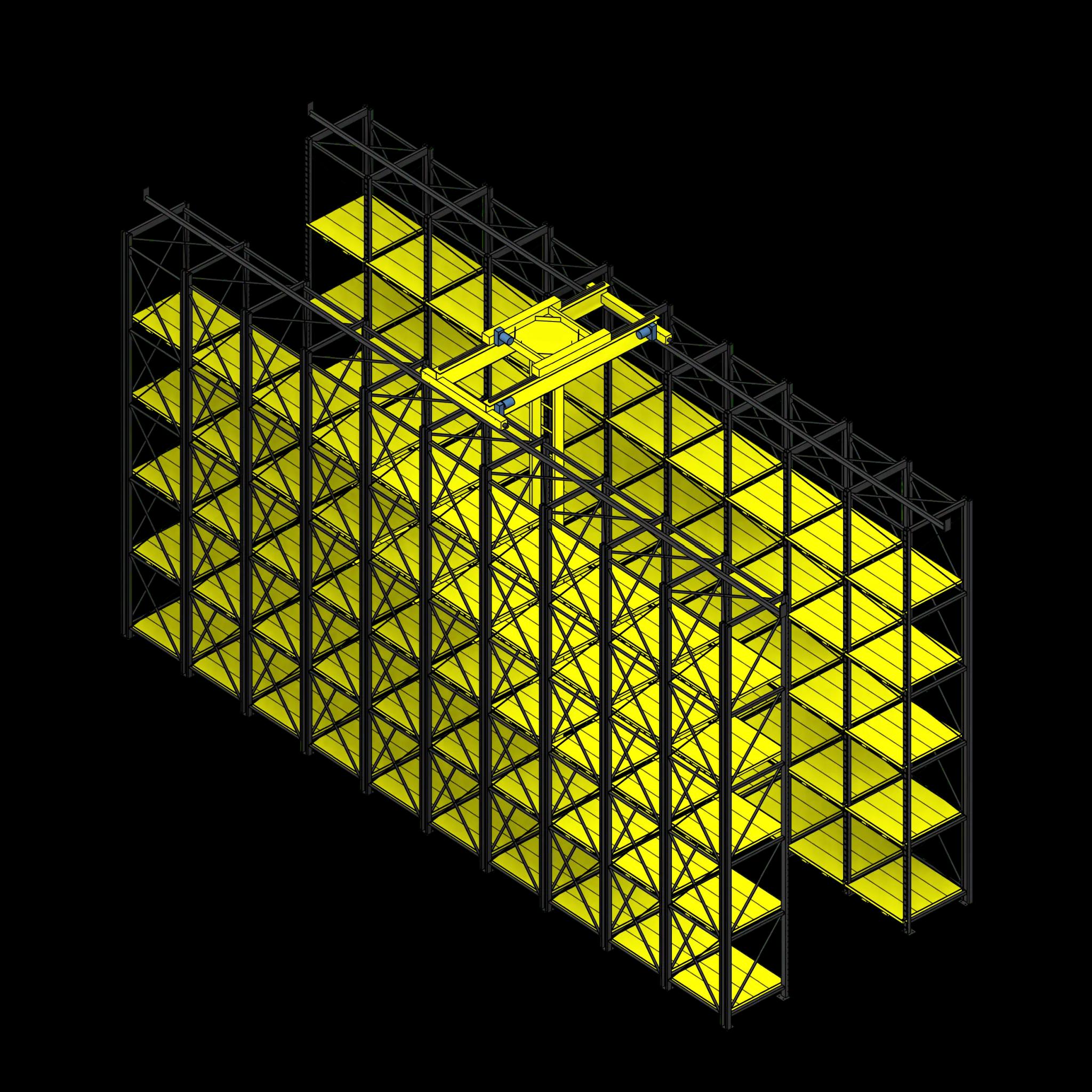 SSG Retrieval System Pallet Rack Single Aisle 292