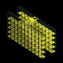 SSG Retrieval System Pallet Rack Single Aisle 292 PCS