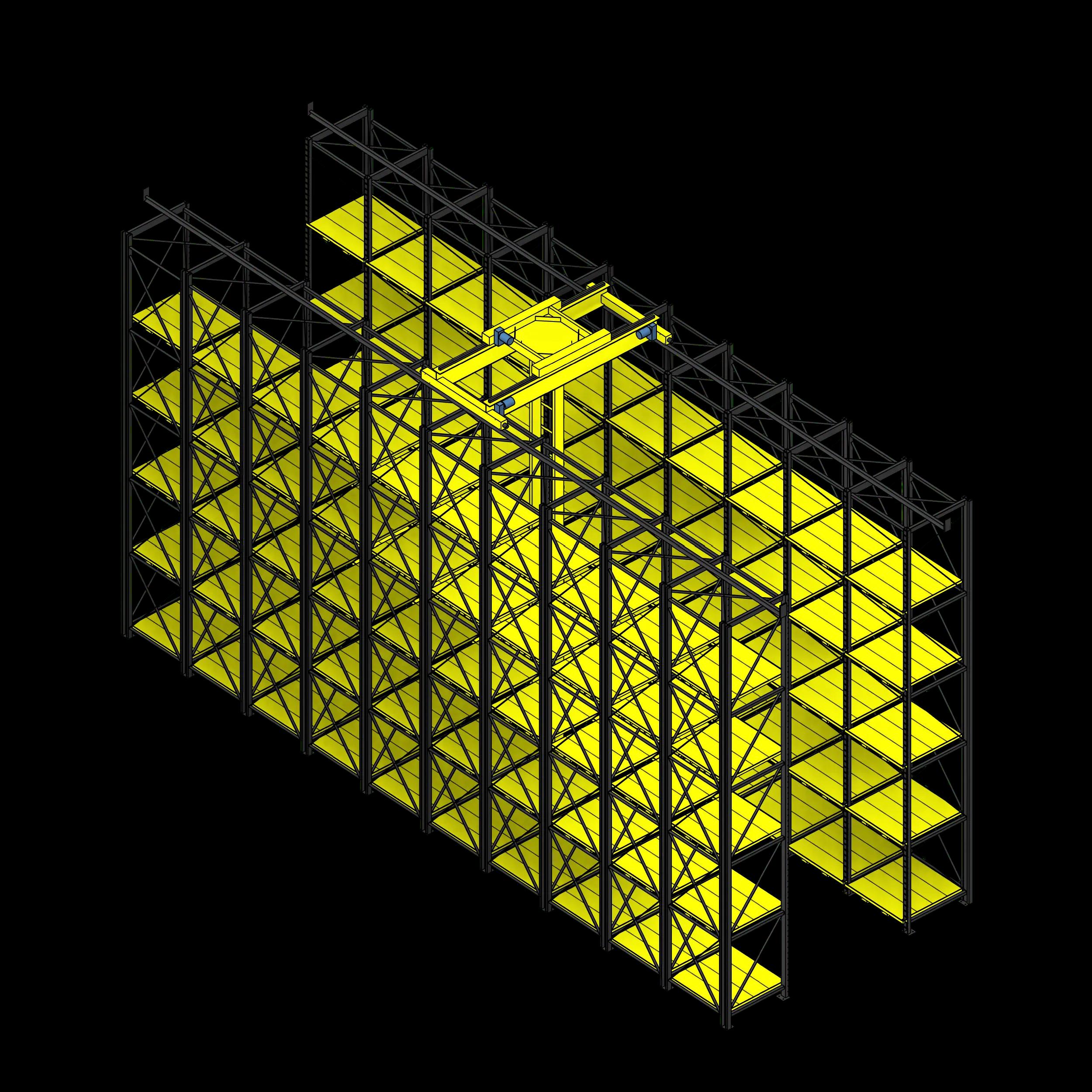SSG Retrieval System Pallet Rack Single Aisle 292