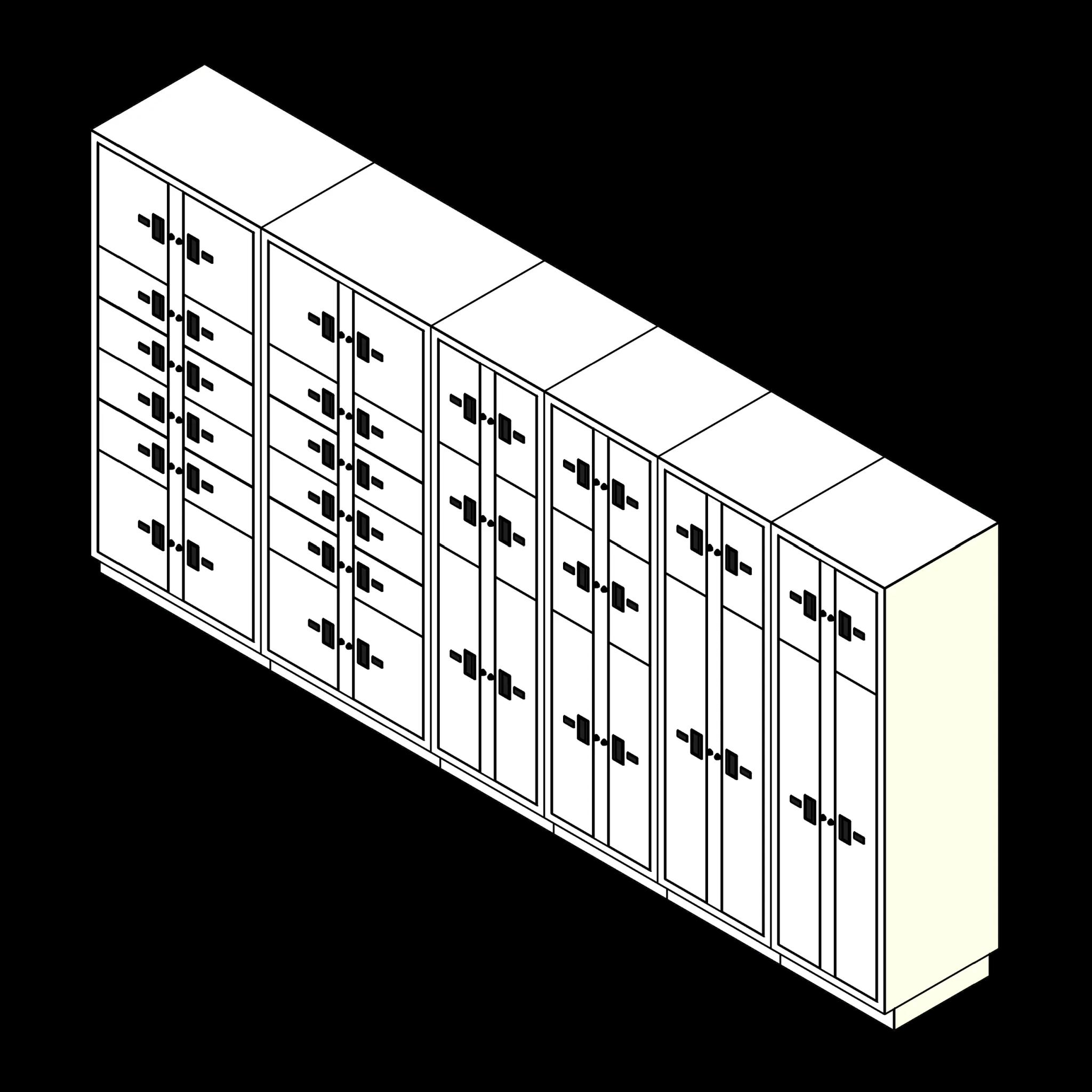 SSG Evidence Lockers 6 Columns 44 Openings