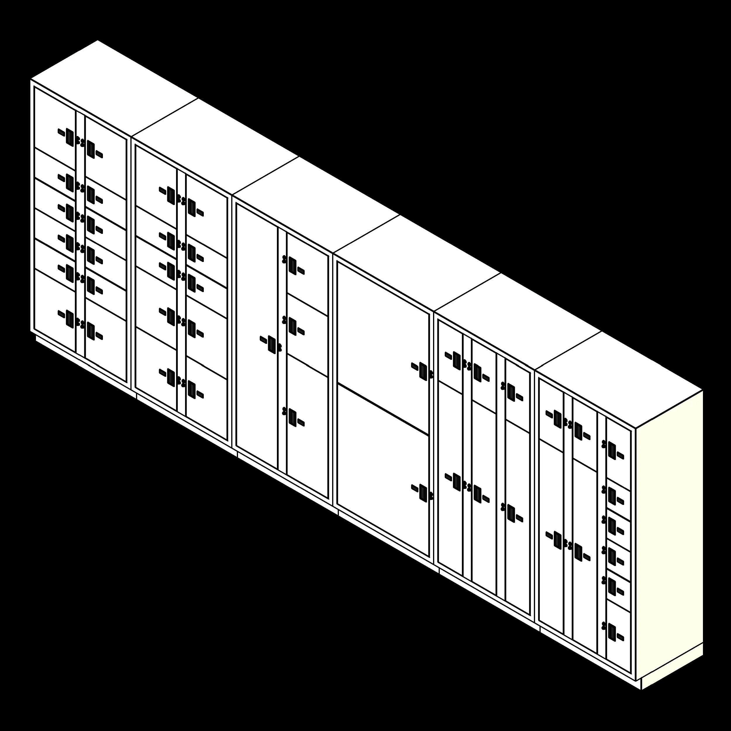 SSG Evidence Lockers 6 Columns 46 Openings