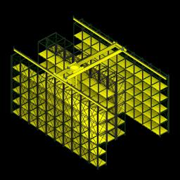 SSG Retrieval System Pallet Rack Double Aisle 292 PCS