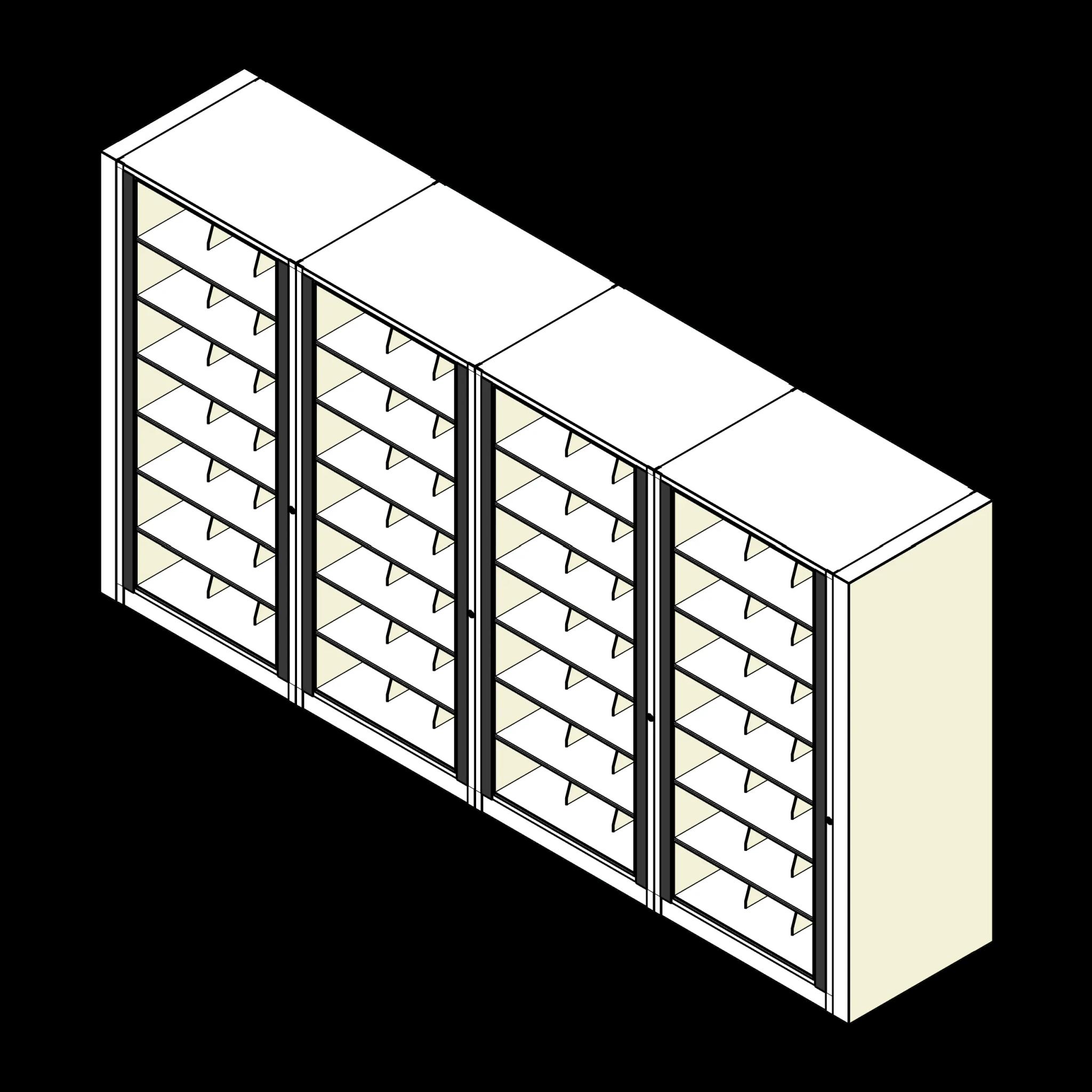 Rotary Cabinet Legal 4 Cabinets 7 Tier Shelves