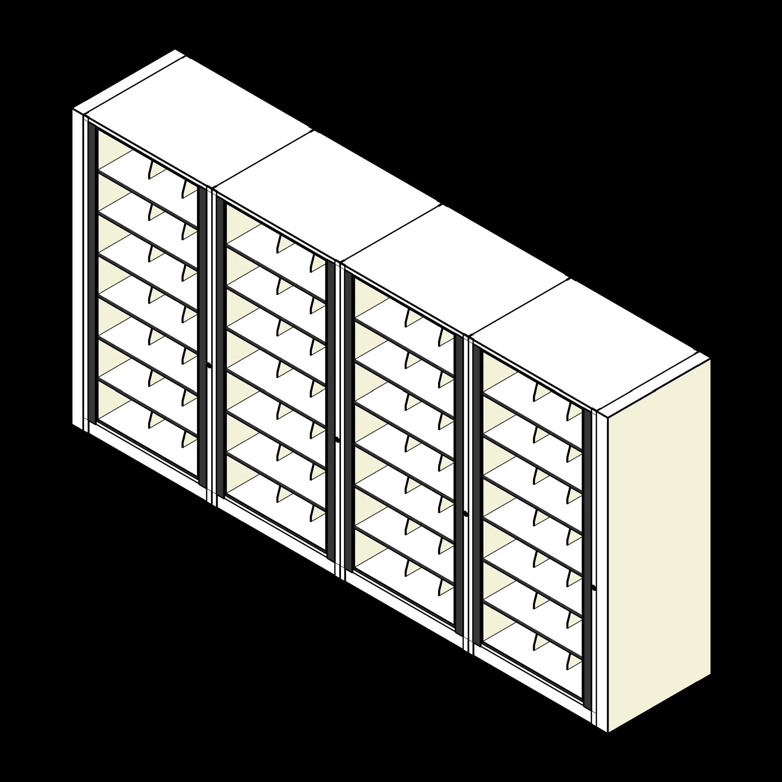 Rotary Cabinet Legal 4 Cabinets 7 Tier Shelves