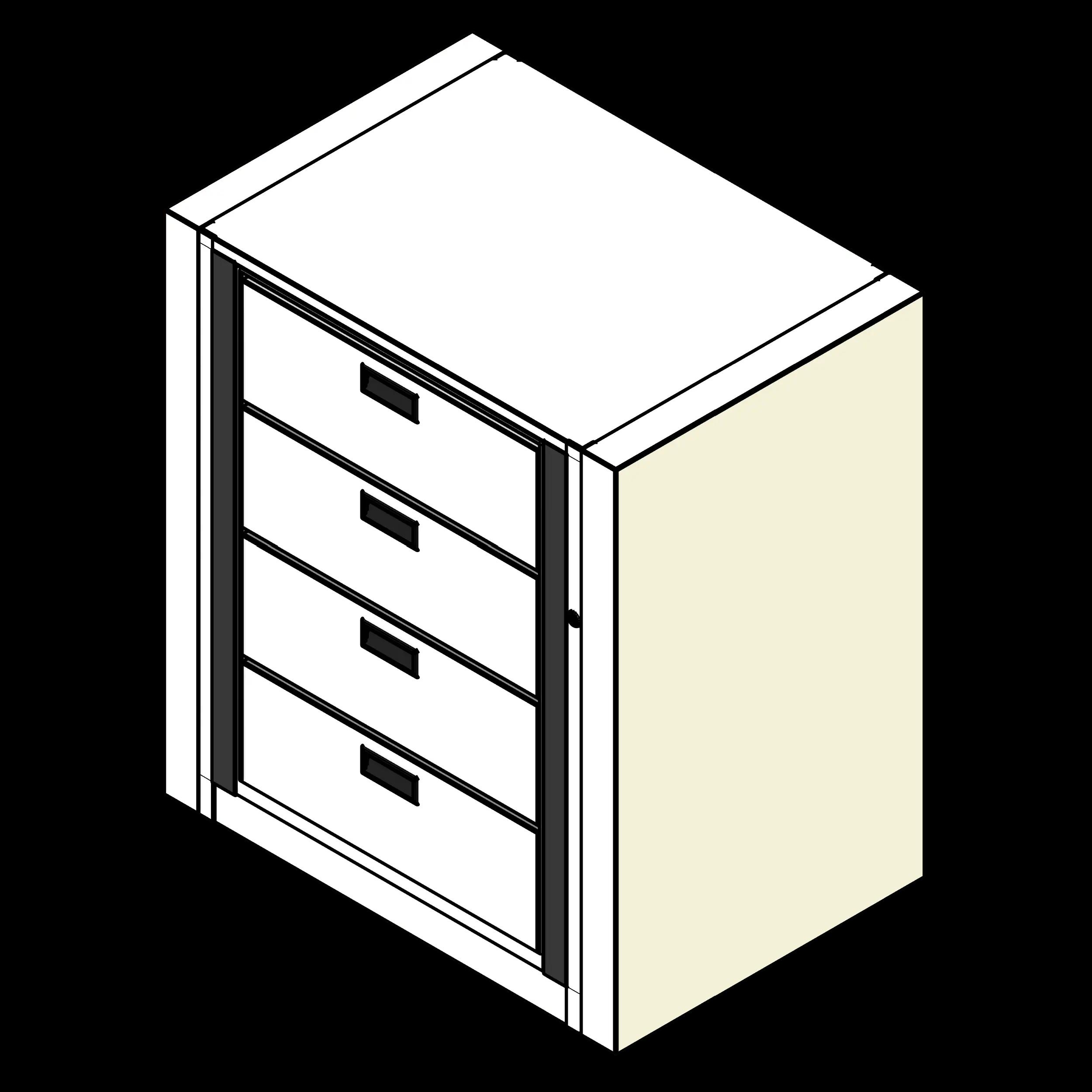  Rotary Cabinet Legal 1 Cabinet 4 Tier Drawers