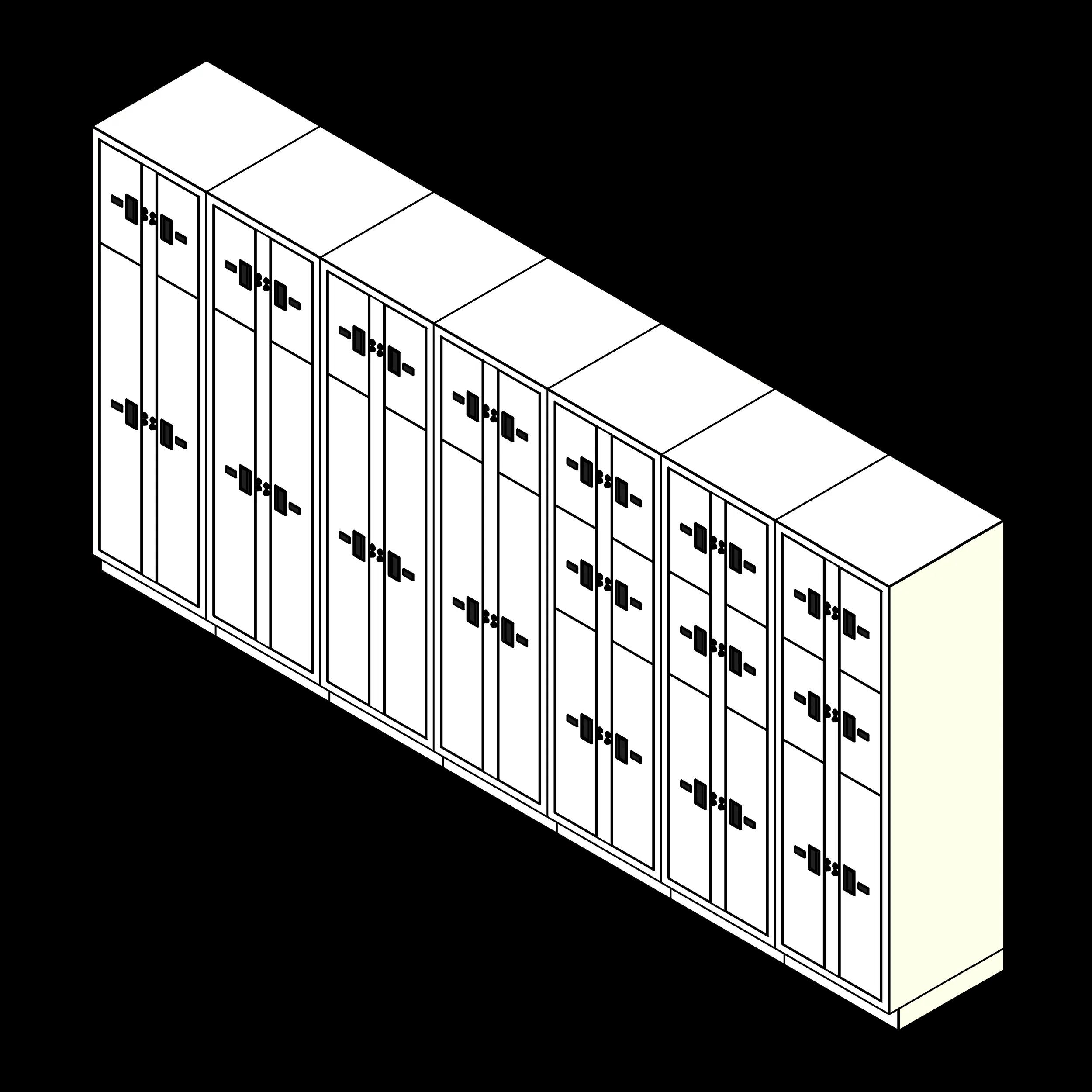 SSG Evidence Lockers 7 Columns 34 Openings