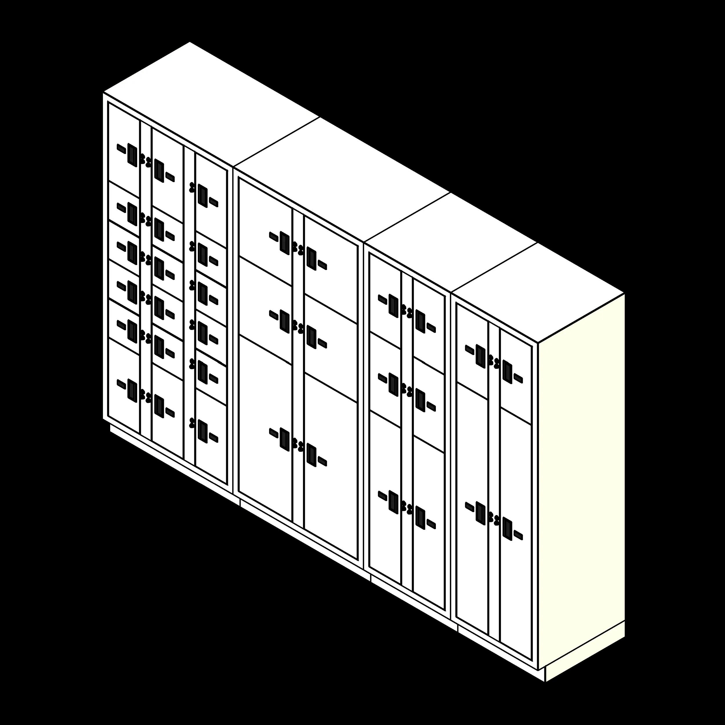 SSG Evidence Lockers 4 Columns 34 Openings