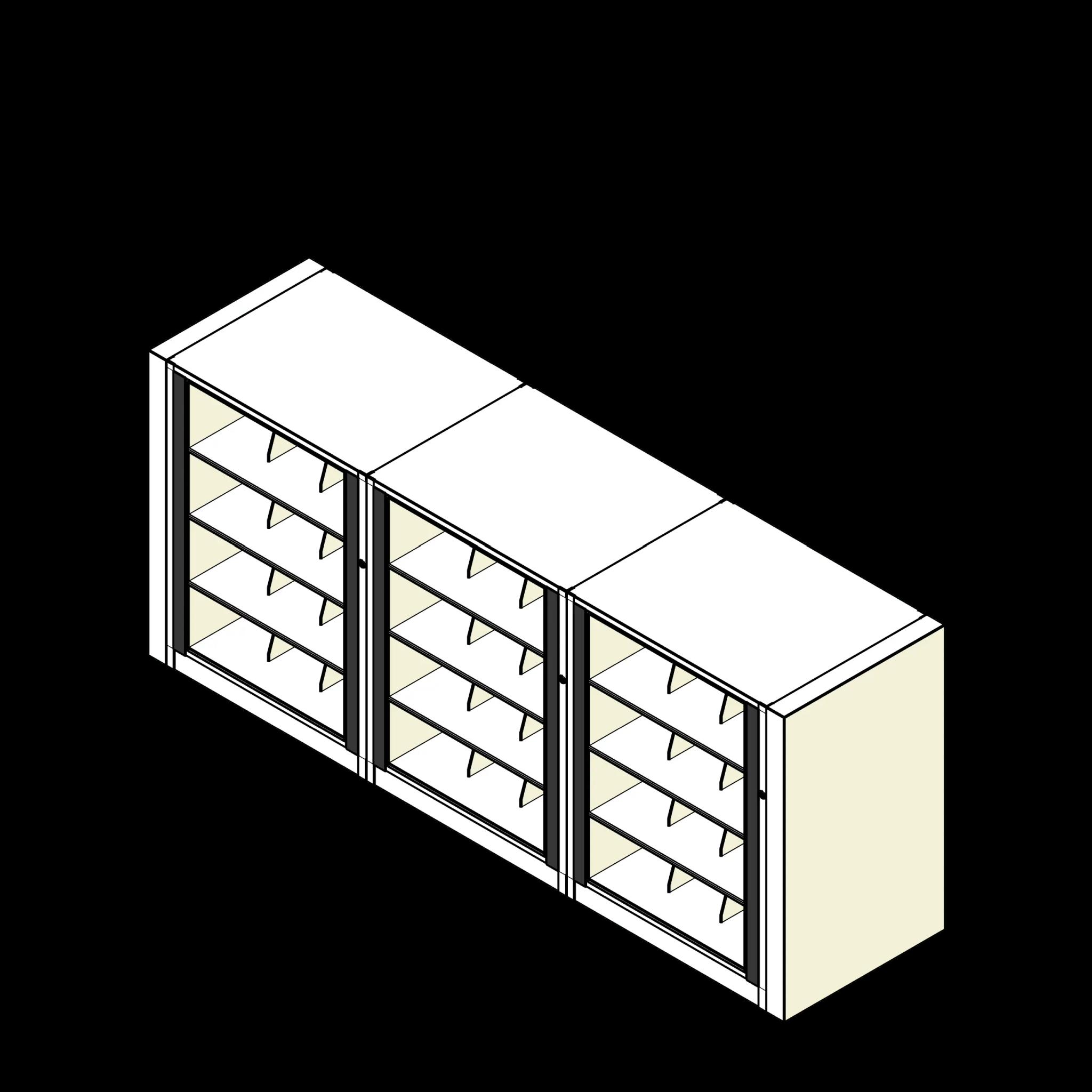 Rotary Cabinet Legal 3 Cabinets 4 Tier Shelves