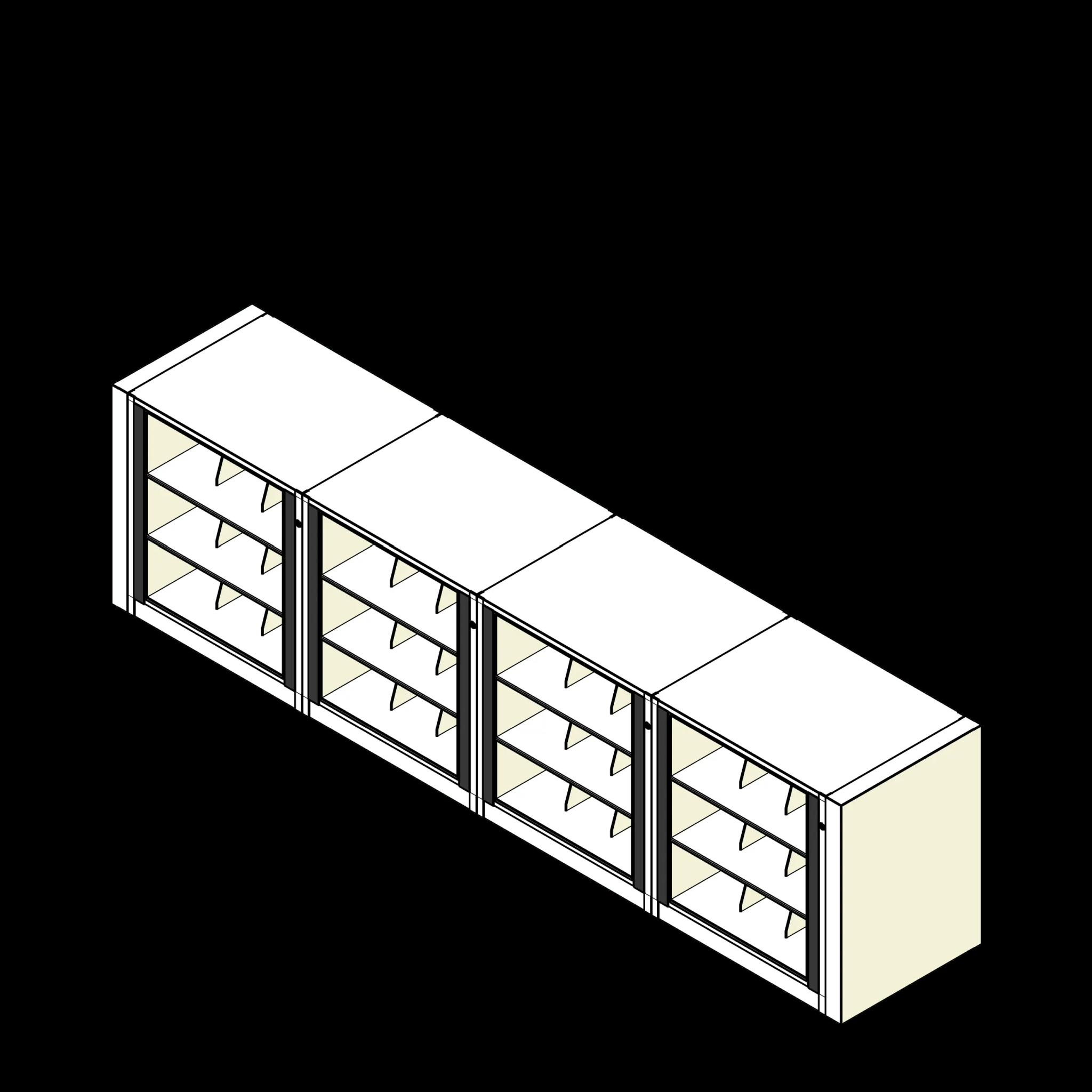 Rotary Cabinet Legal 4 Cabinets 3 Tier Shelves