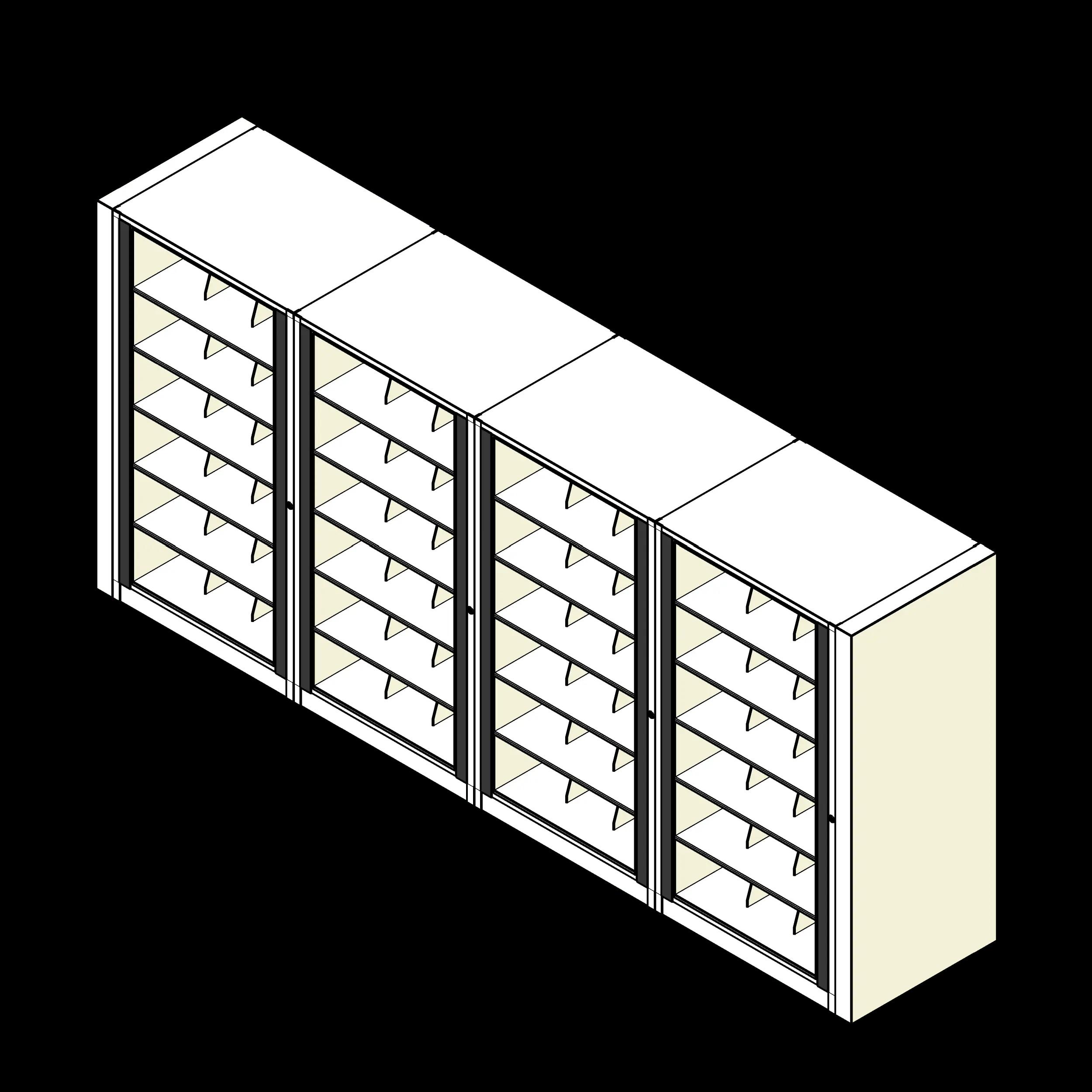 Rotary Cabinet Legal 4 Cabinets 6 Tier Shelves