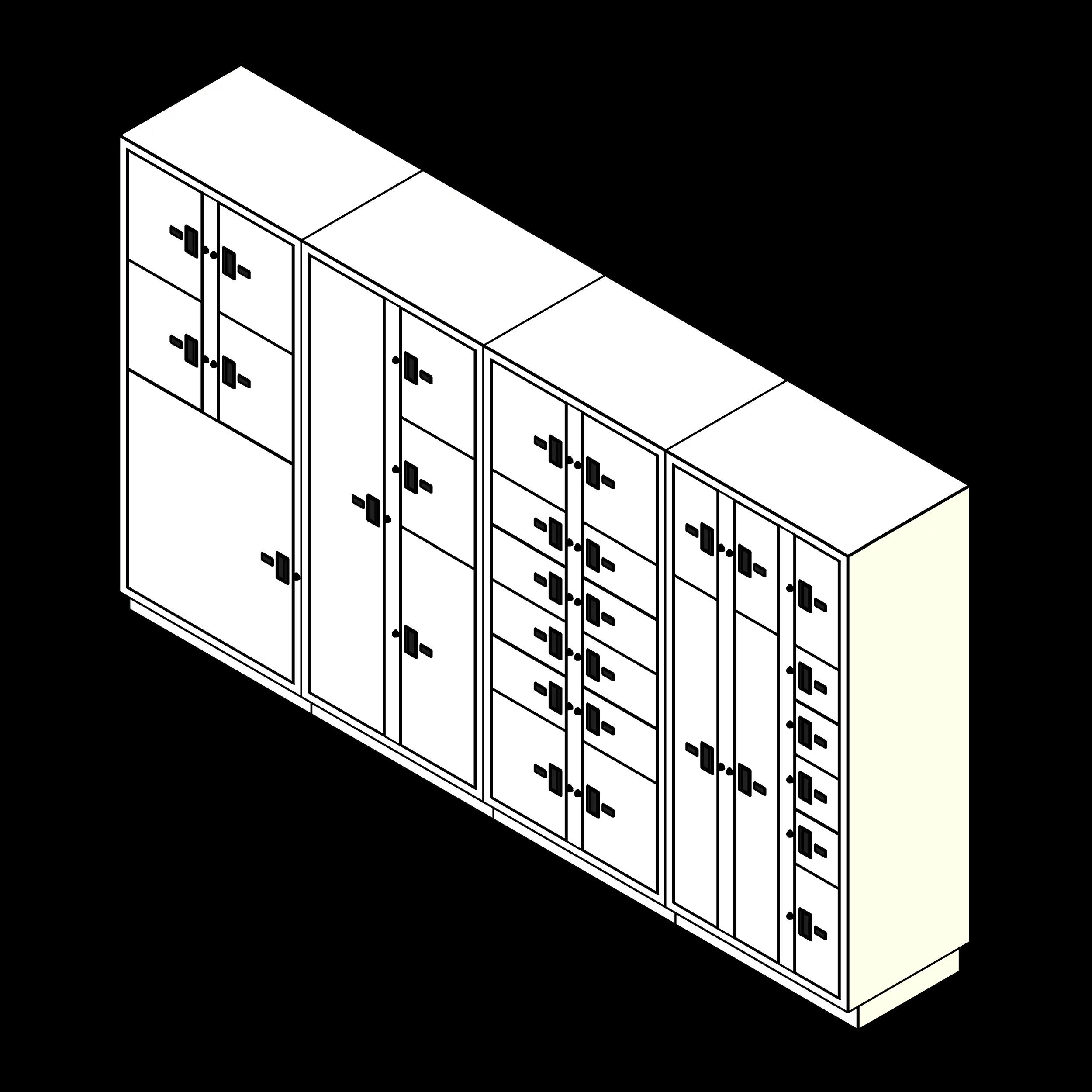 SSG Evidence Lockers 4 Columns 31 Openings