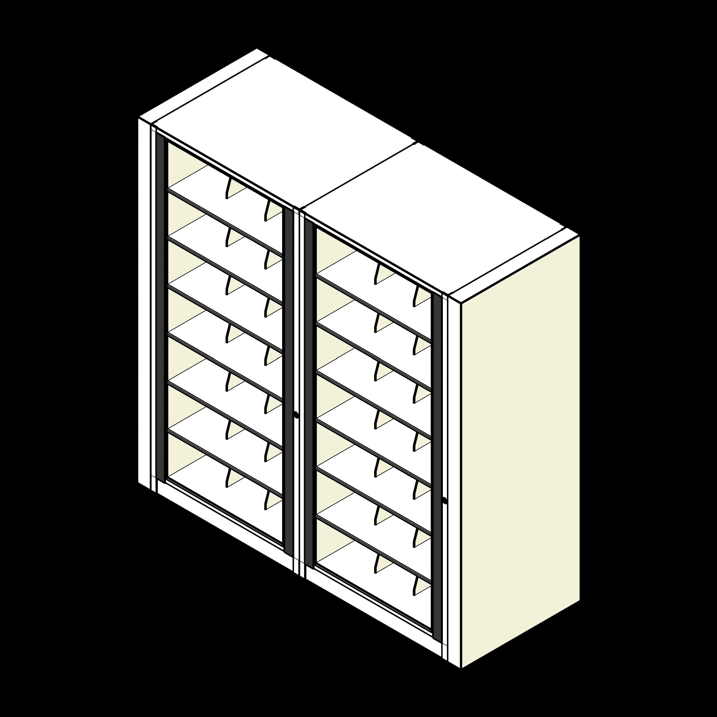 Rotary Cabinet Legal 2 Cabinets 7 Tier Shelves