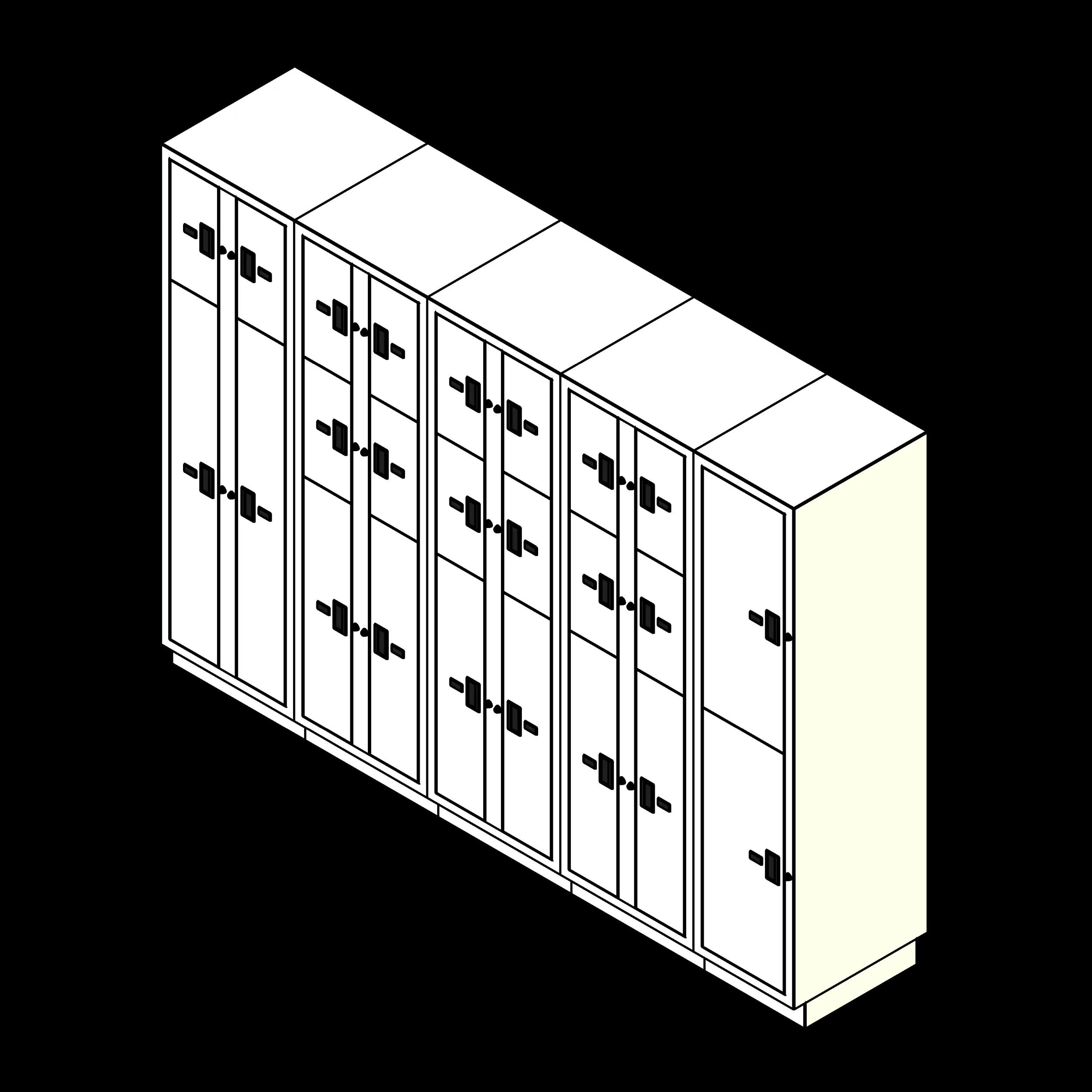 SSG Evidence Lockers 5 Columns 24 Openings