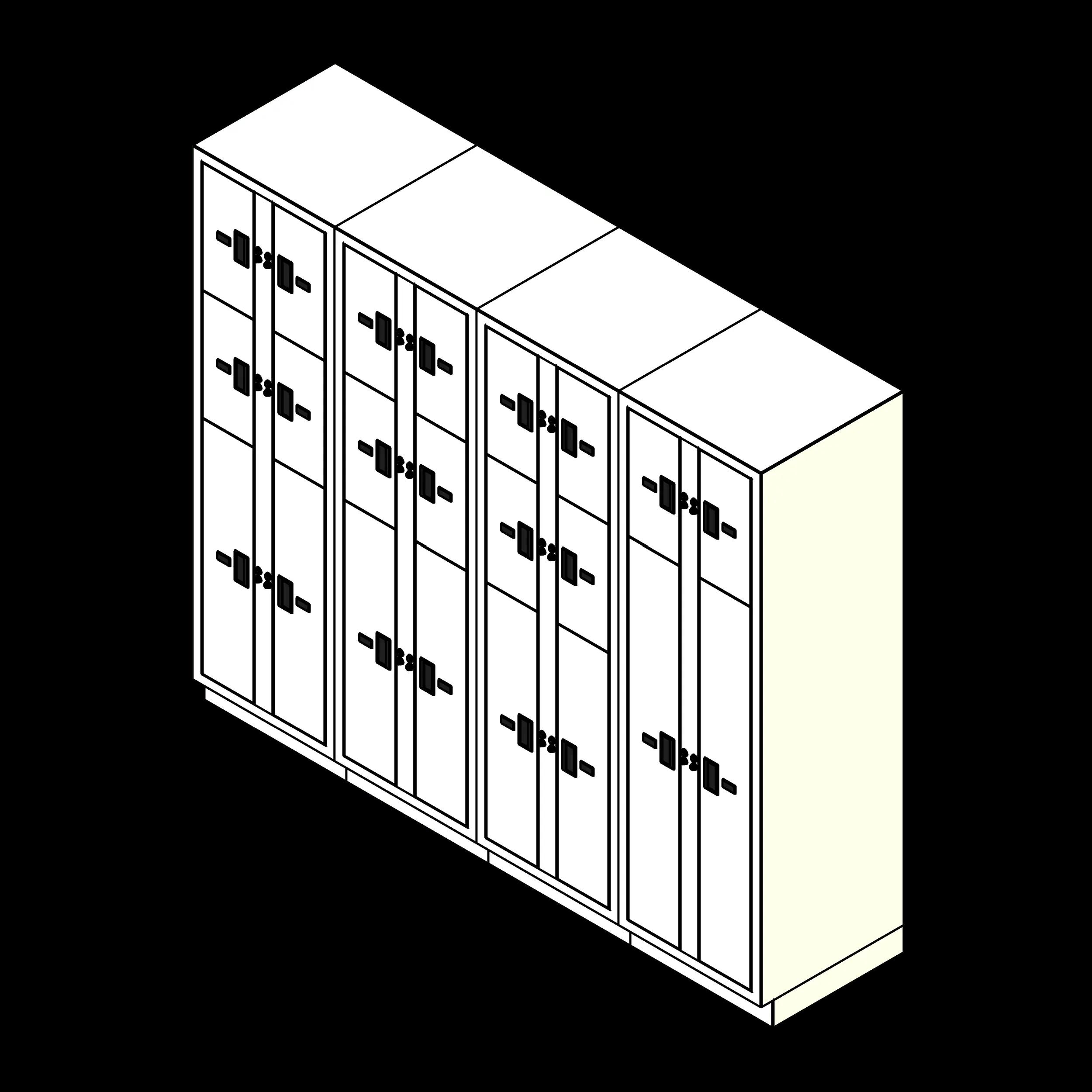 SSG Evidence Lockers 4 Columns 22 Openings
