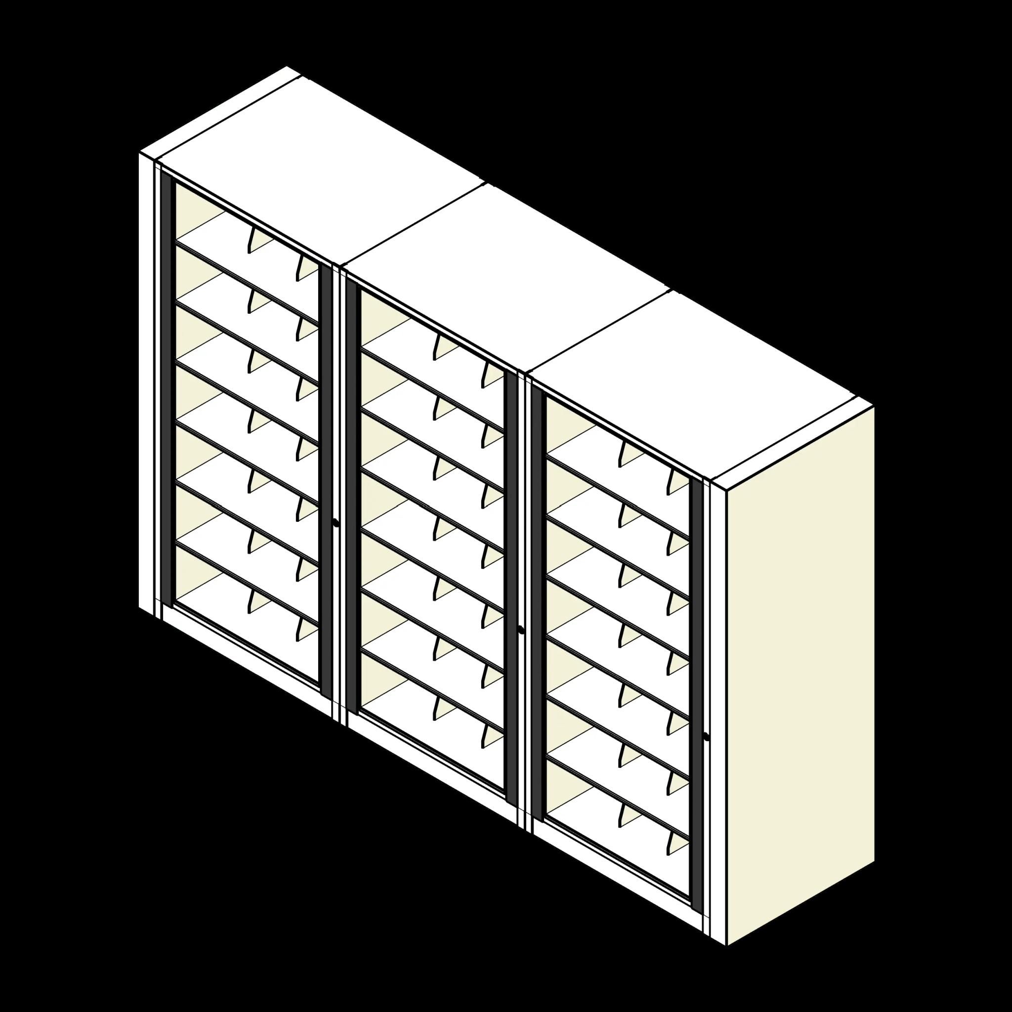Rotary Cabinet Legal 3 Cabinets 7 Tier Shelves