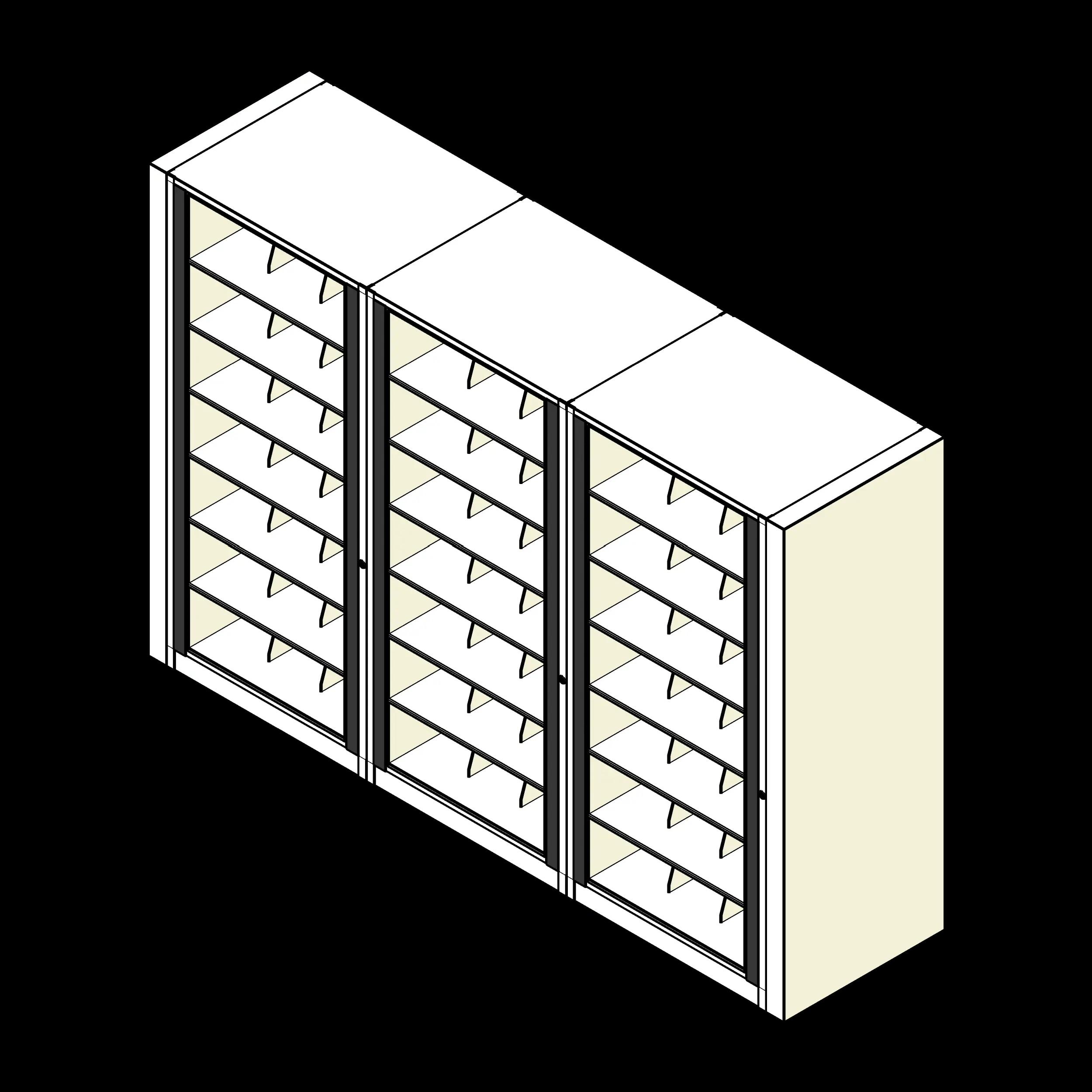 Rotary Cabinet Legal 3 Cabinets 7 Tier Shelves