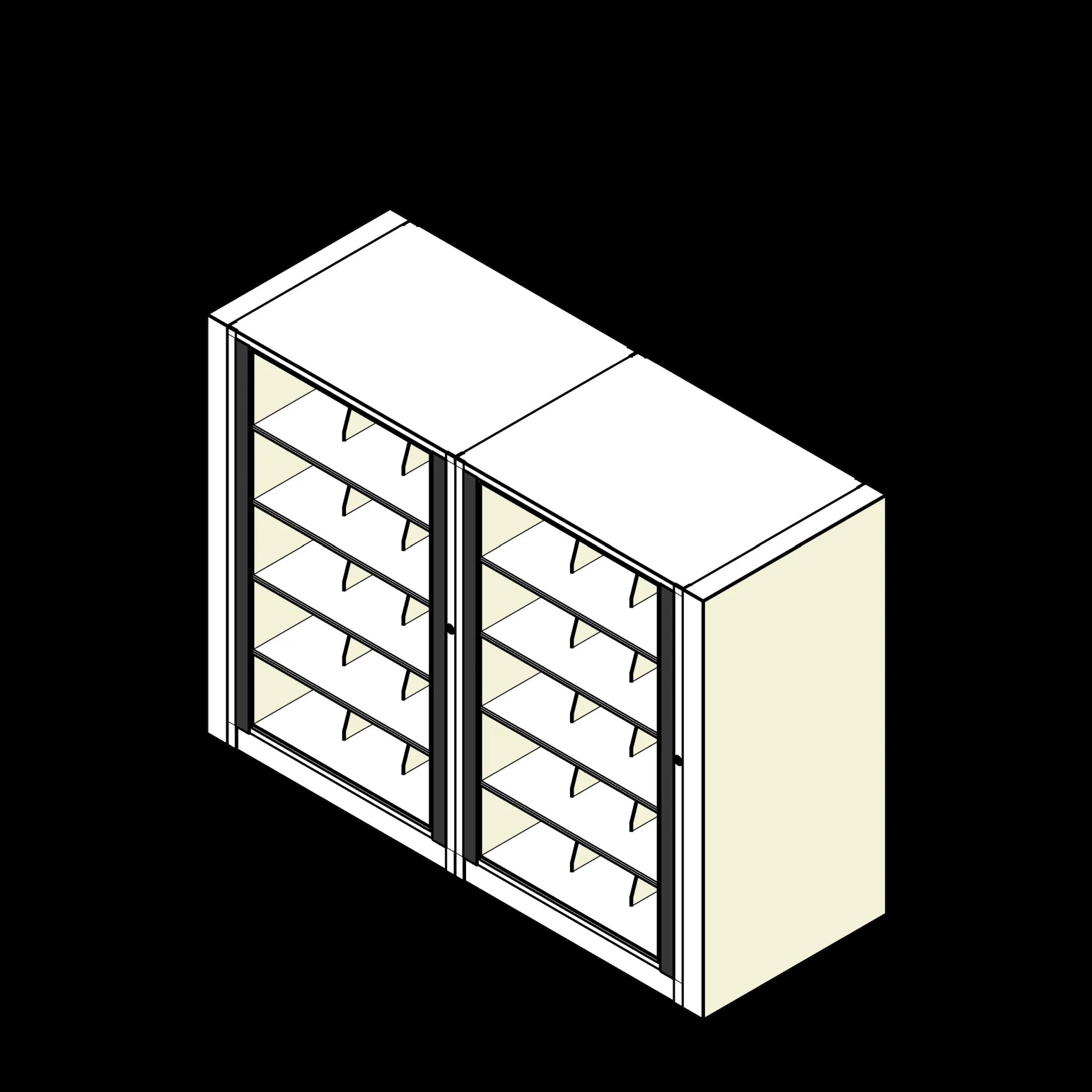Rotary Cabinet Legal 2 Cabinets 5 Tier Shelves