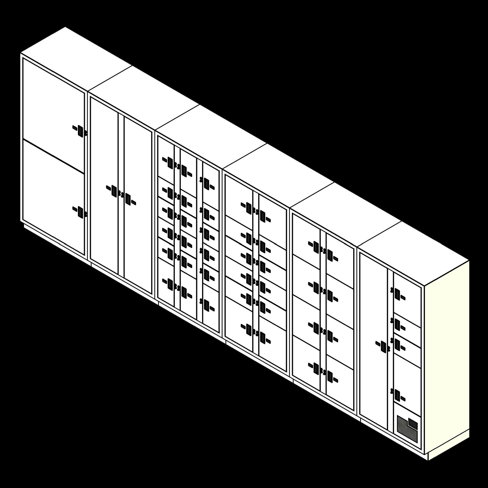  SSG Evidence Lockers 6 Columns 47 Openings