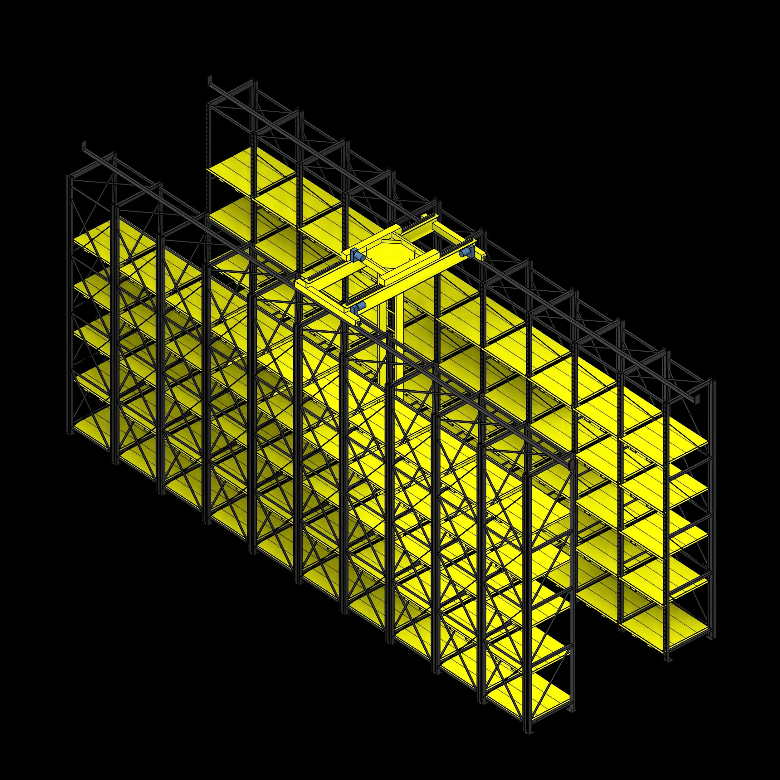 SSG Retrieval System Pallet Rack Single Aisle 244