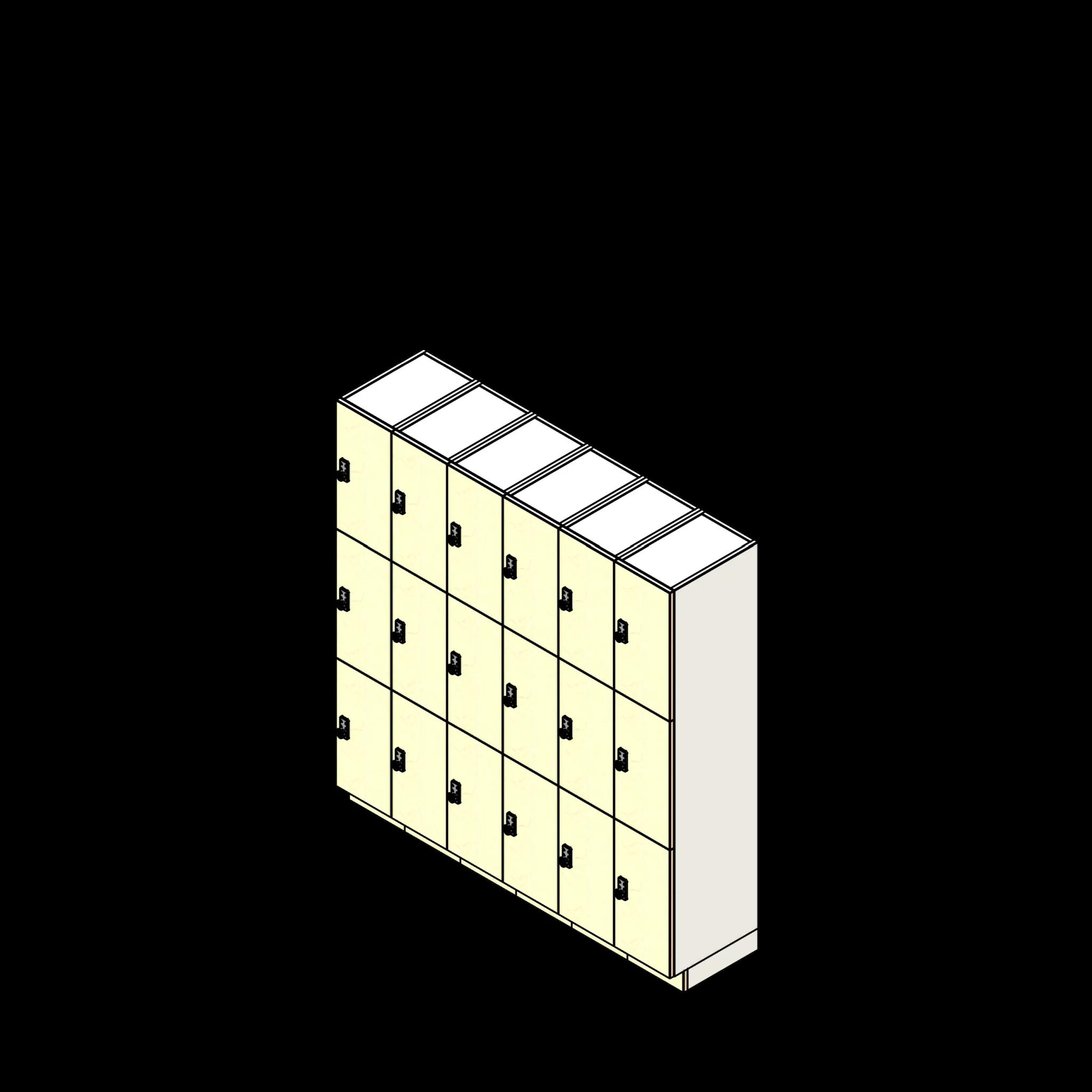 SSG Day Locker 3 Tier 1218 LAM
