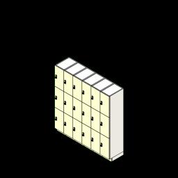 Day Locker 3 Tier 1218 LAM