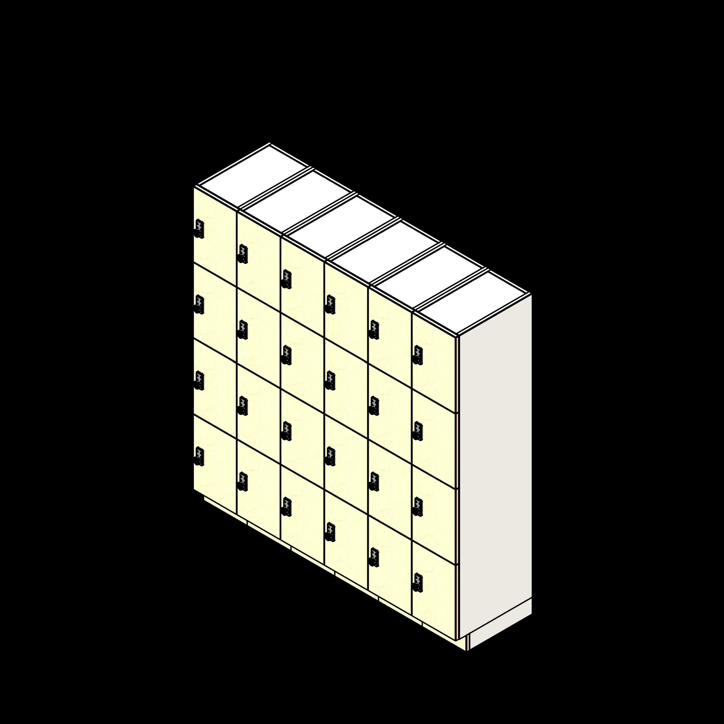 SSG Day Locker 4 Tier 1224 LAM