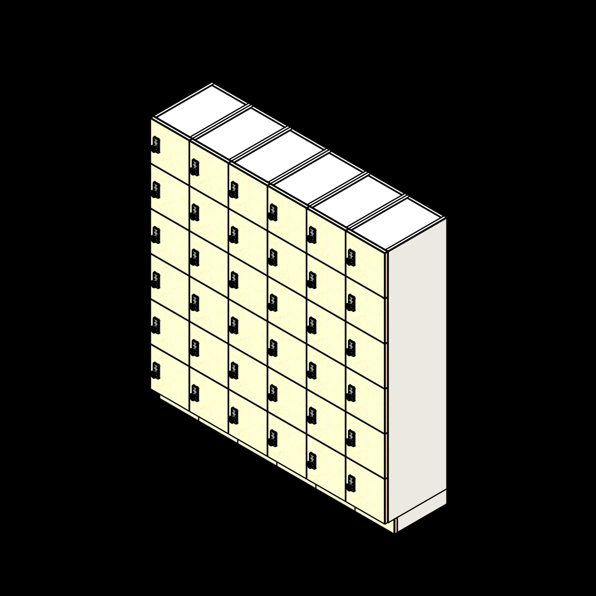 SSG Day Locker 6 Tier 1218 LAM