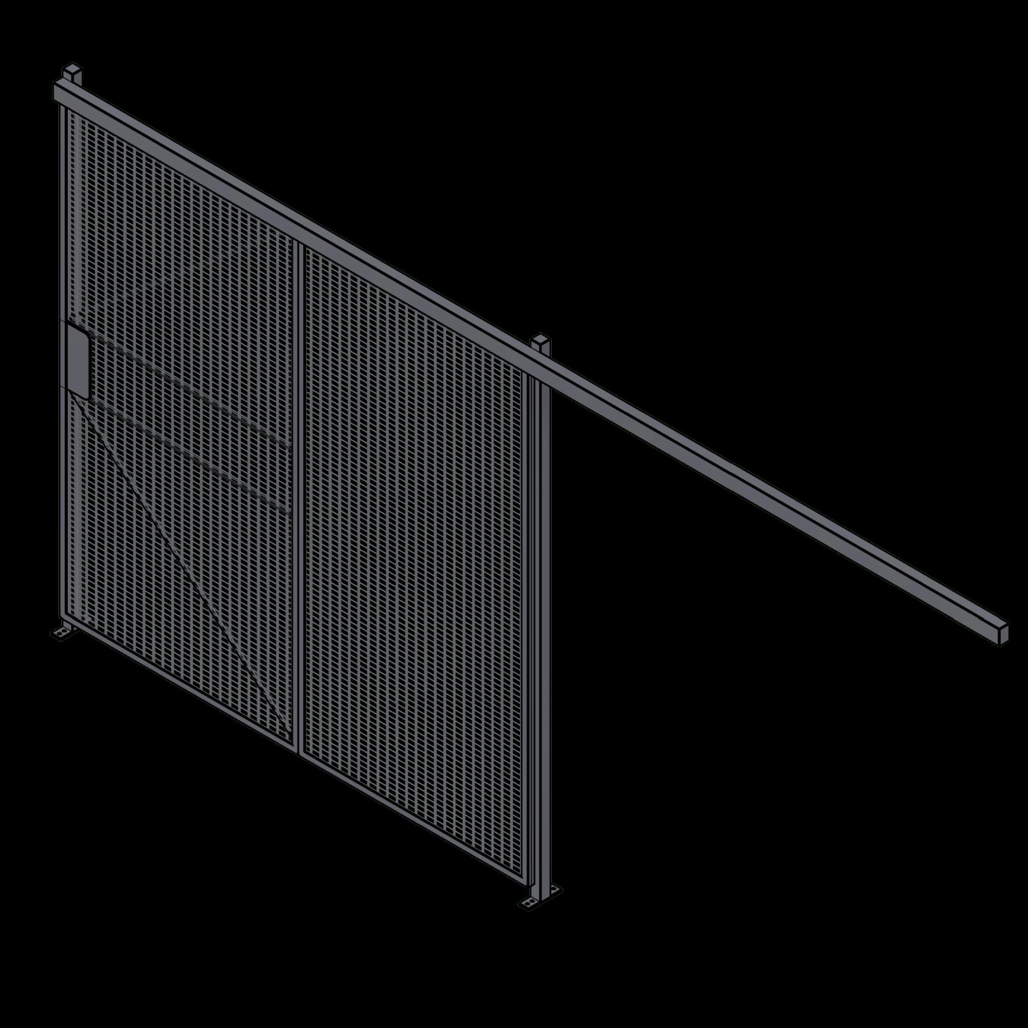 SSG Wire Partition Sliding Door WIR Closed