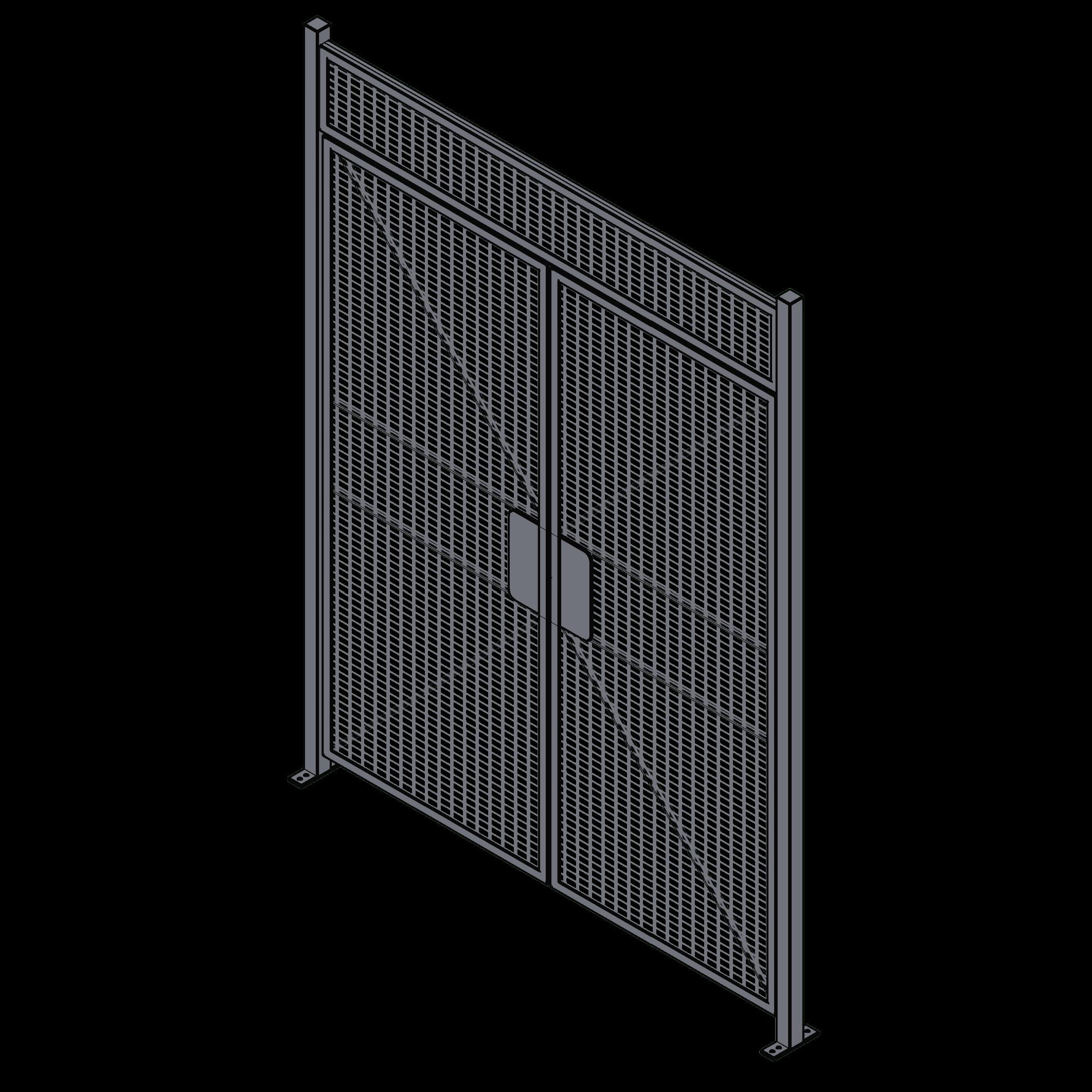 SSG Wire Partition Double Hinged Door WIR