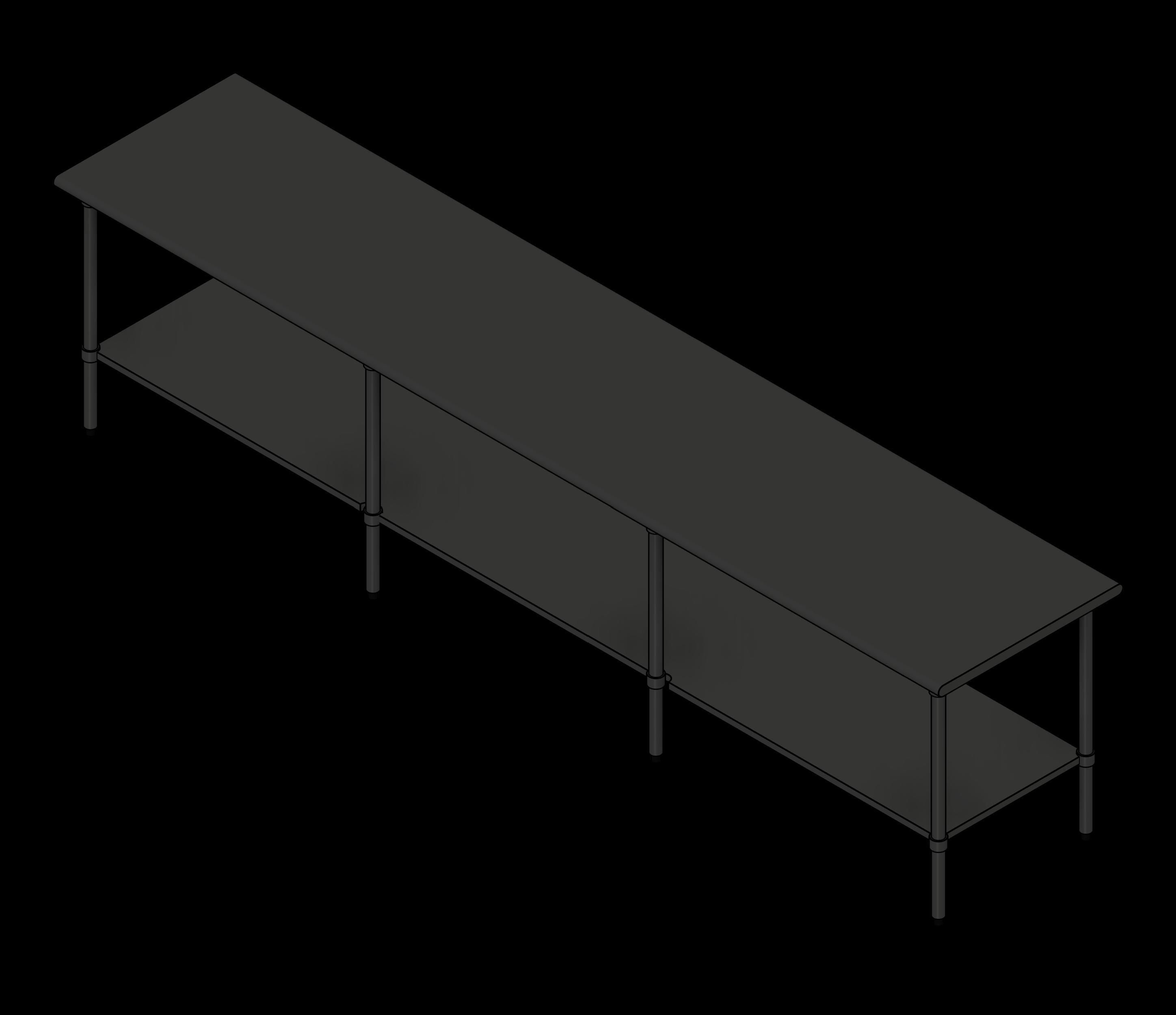  SSG Table SST 144x36x36 Shelf
