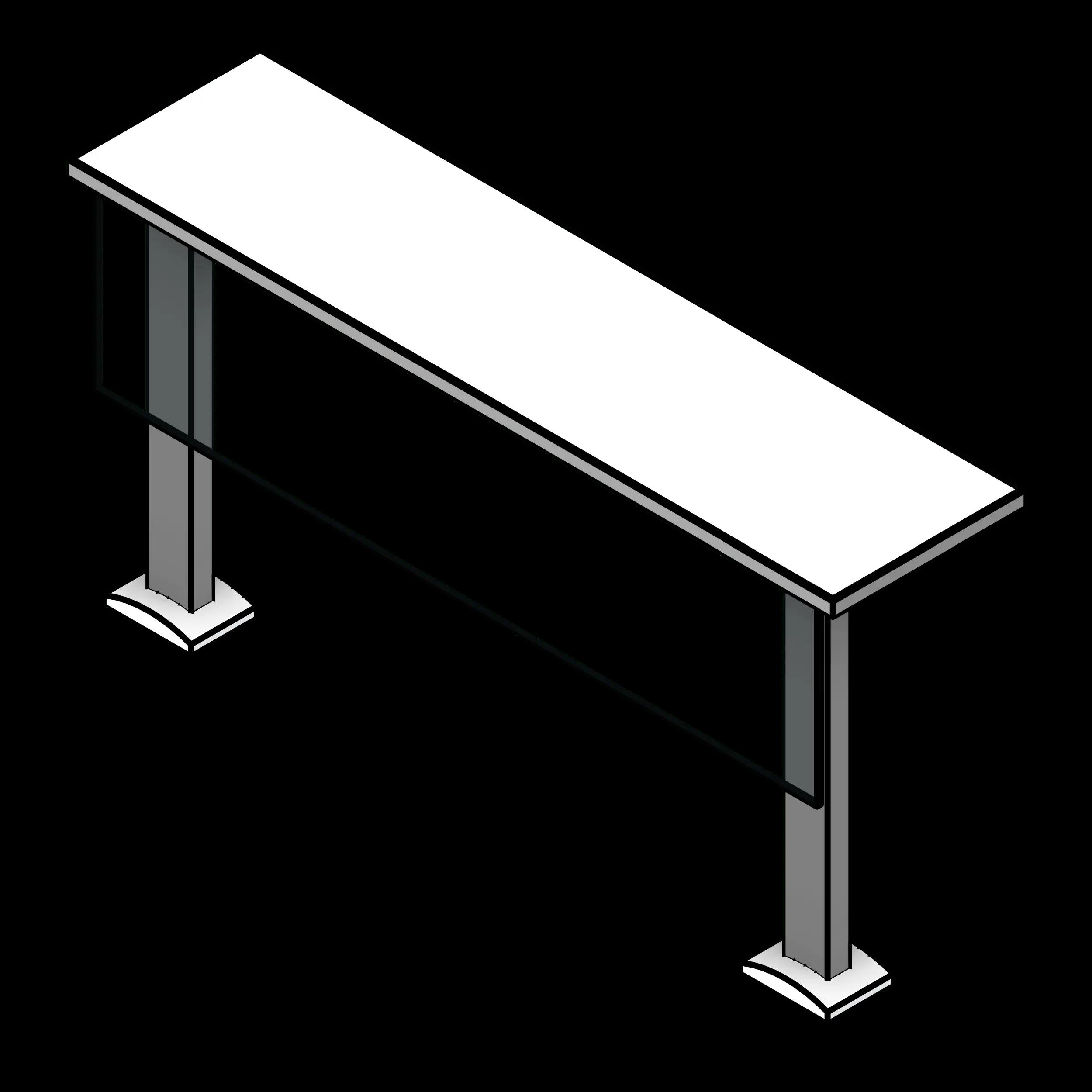 SSG Table Lecture LAM PVC Edge Acrylic Front