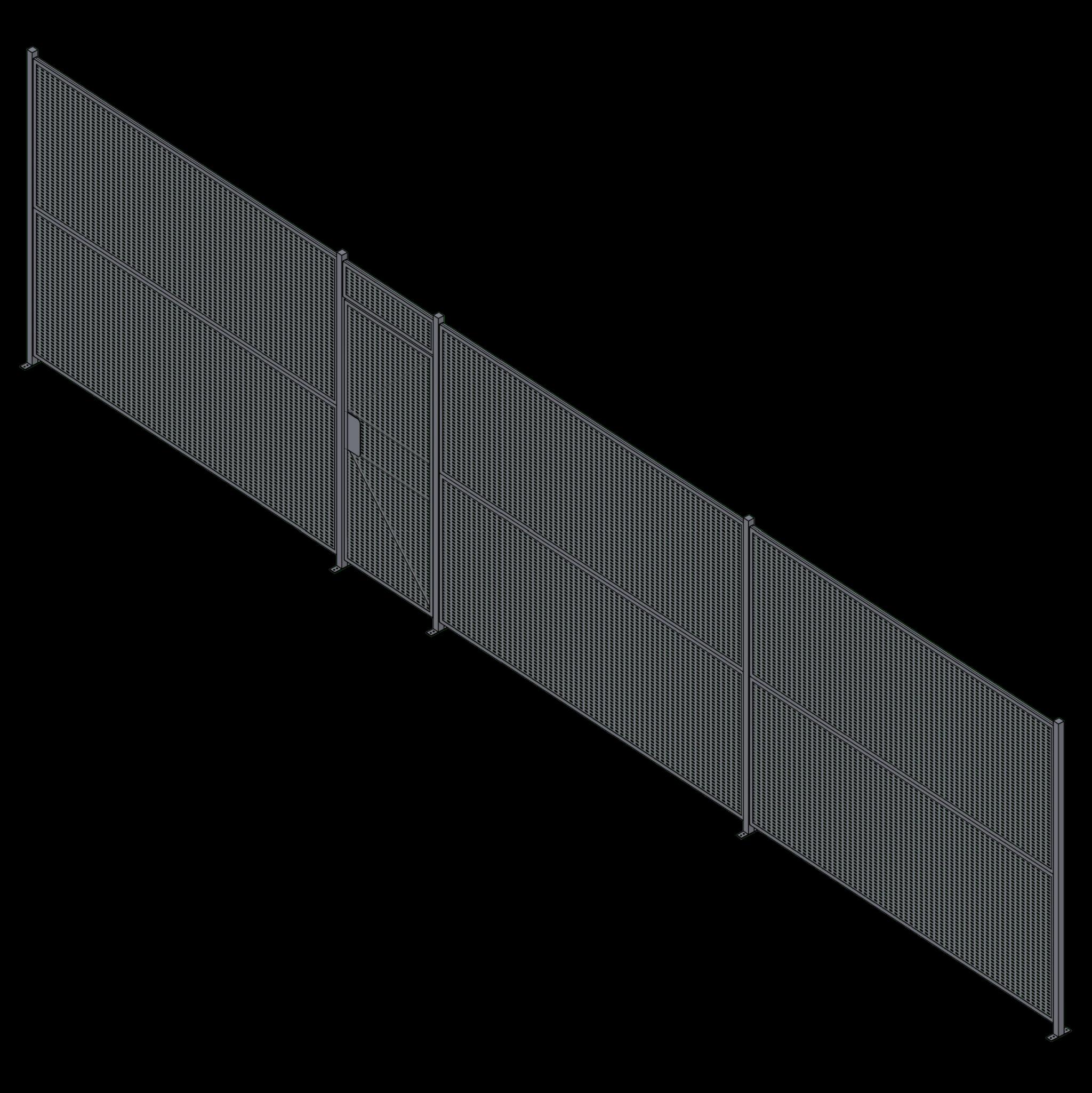 Wire Partition - 1 Sided - Single Hinged - 34 P