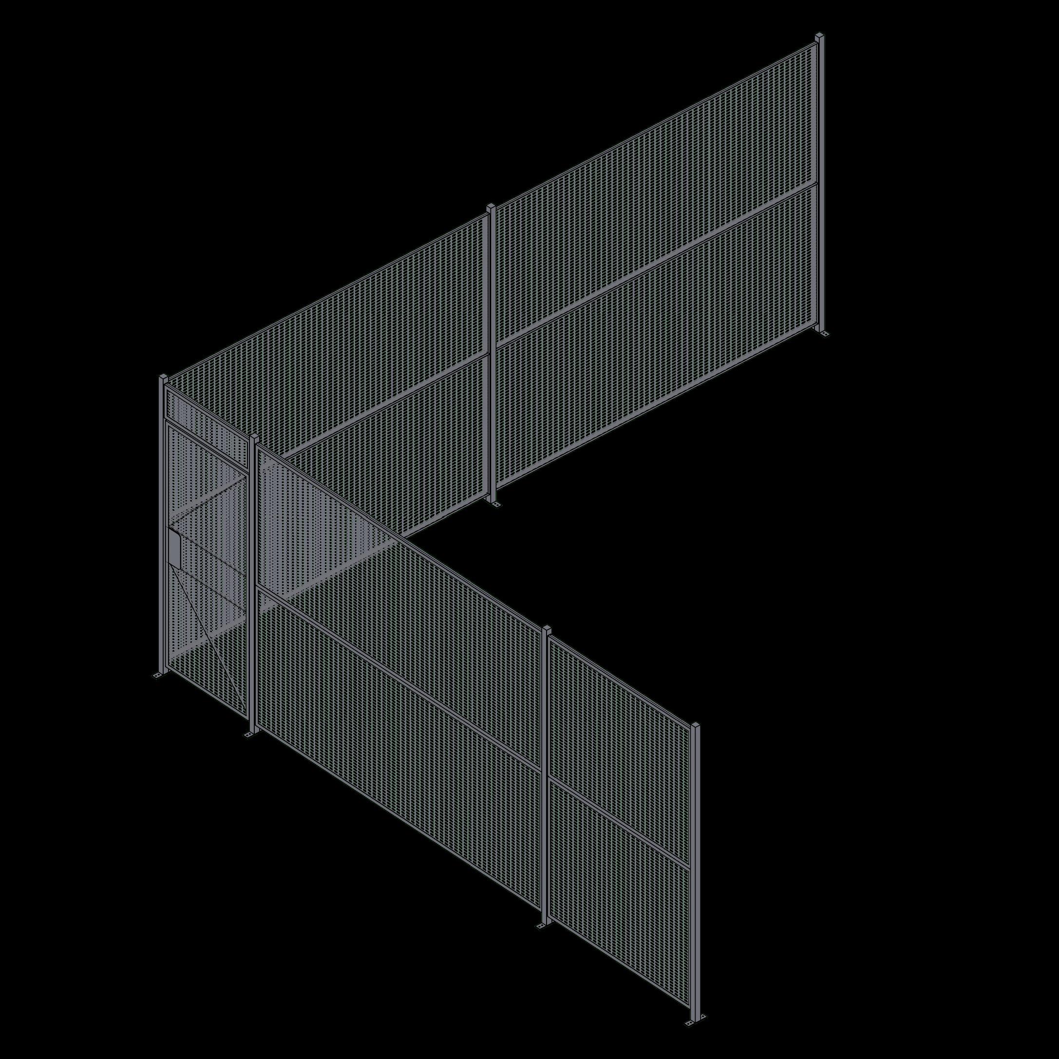 Wire Partition - 2 Sided - Single Hinged - 39 P