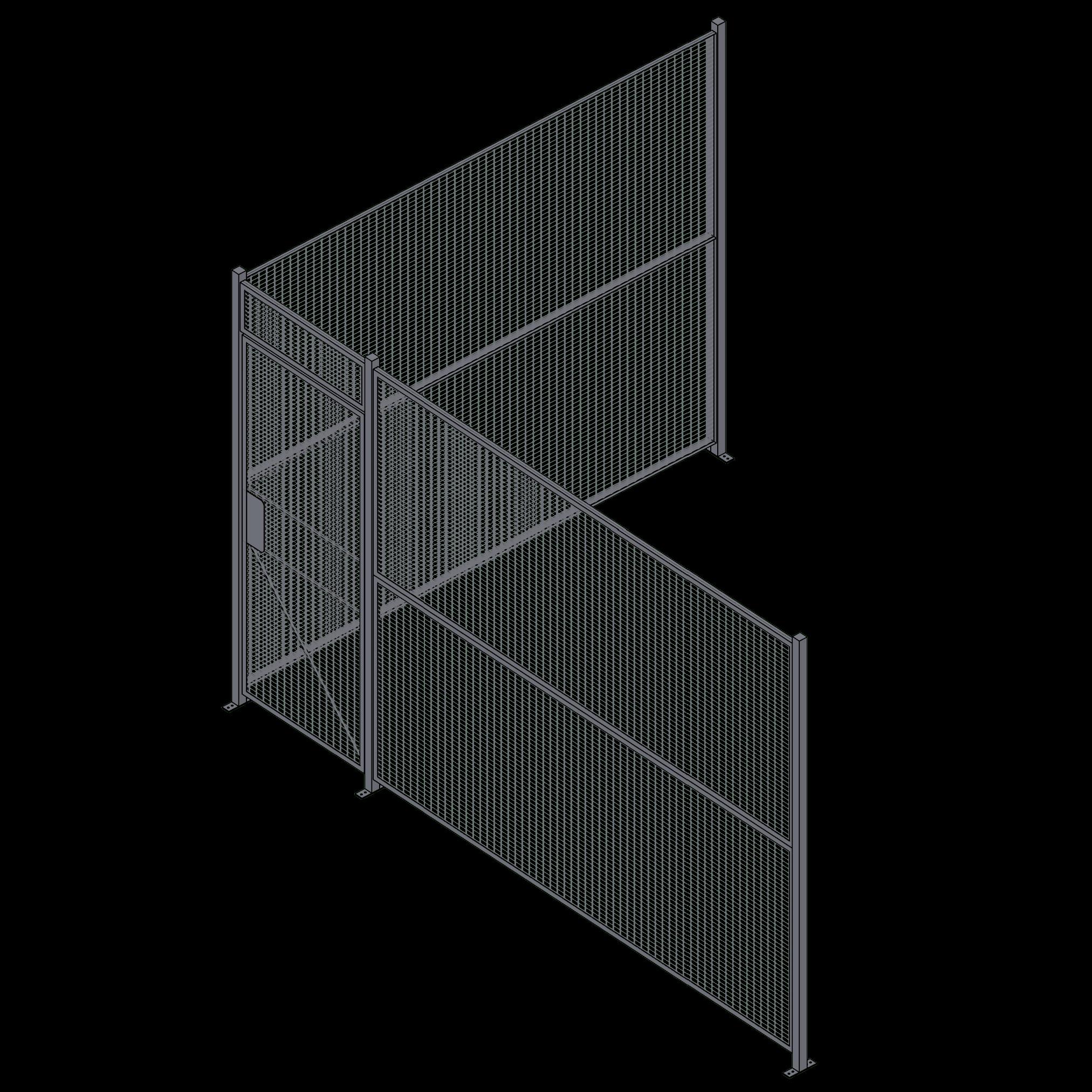 Wire Partition - 2 Sided - Single Hinged - 24 P