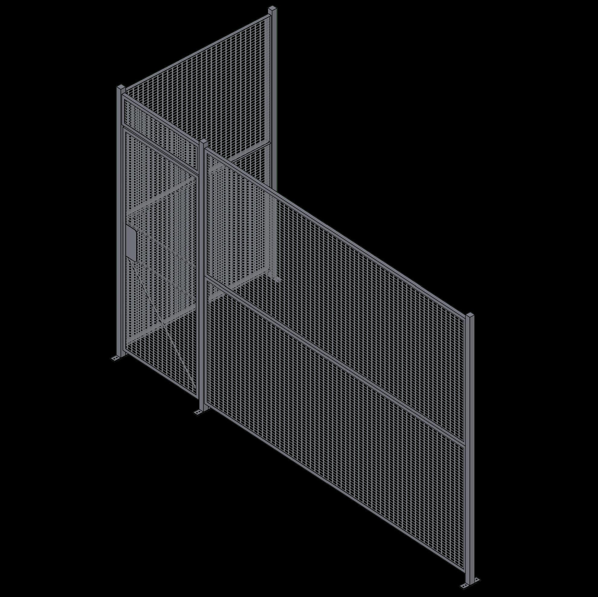 Wire Partition - 2 Sided - Single Hinged - 19 P