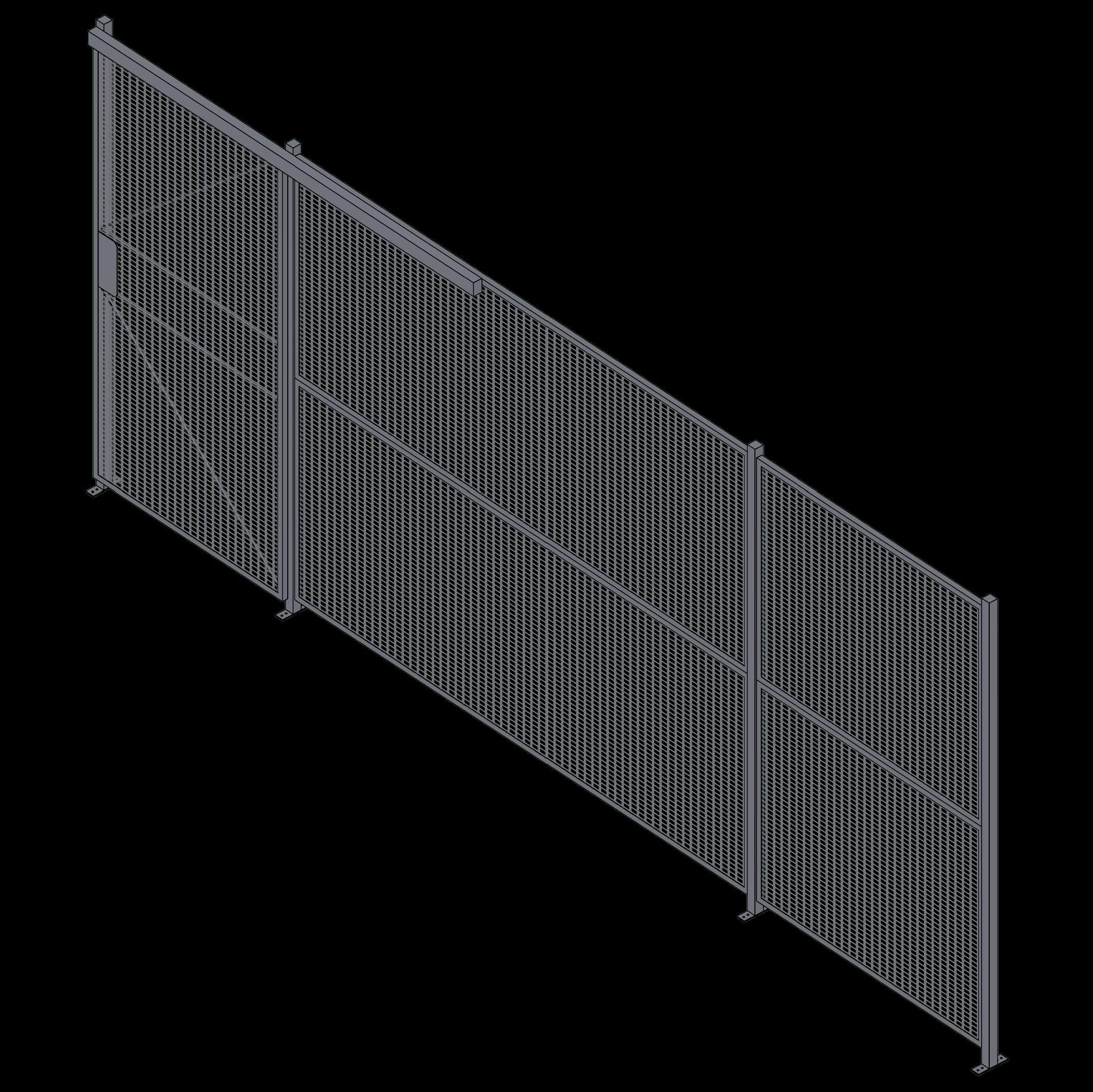 Wire Partition - 1 Sided - Sliding - 20 P