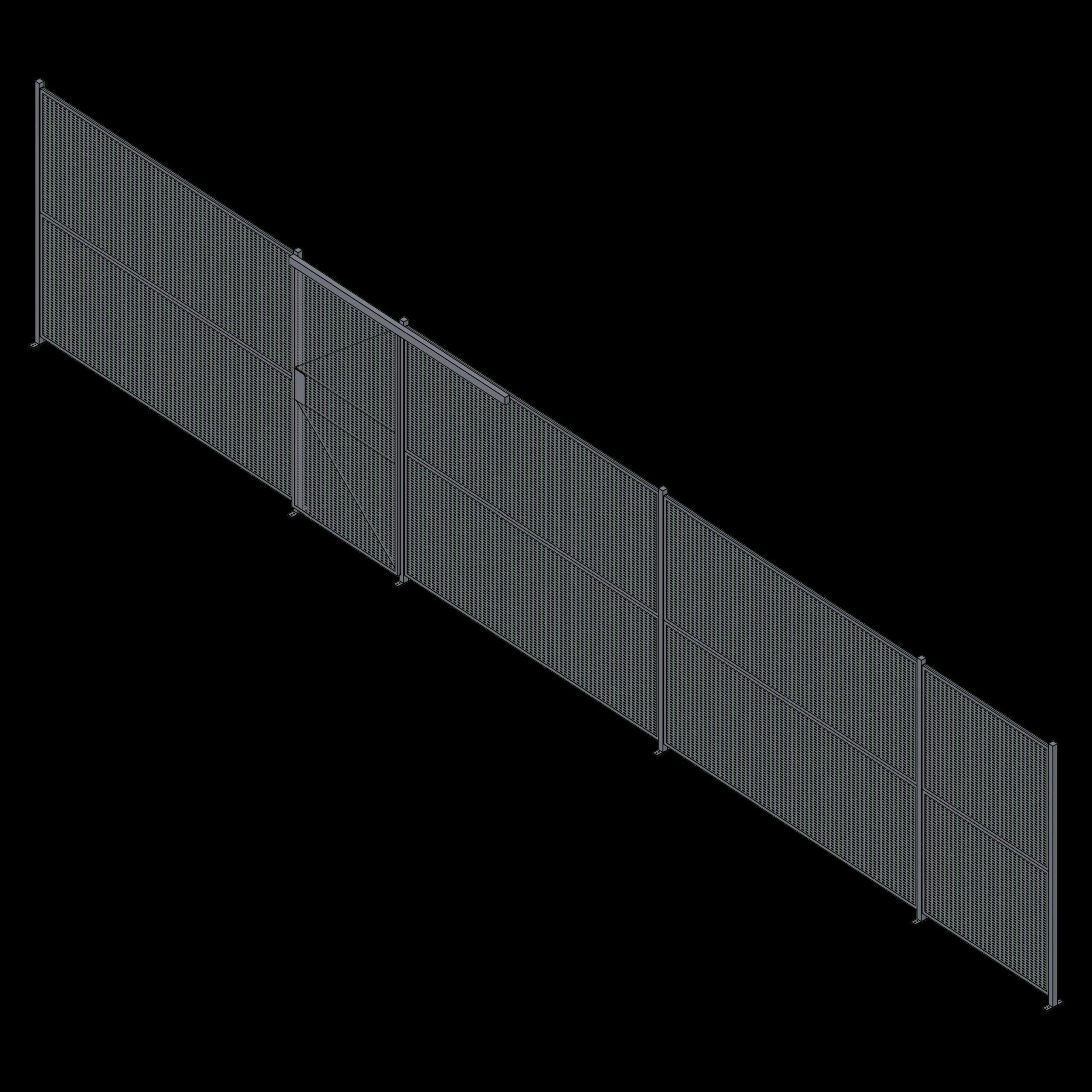 Wire Partition - 1 Sided - Sliding - 40 P