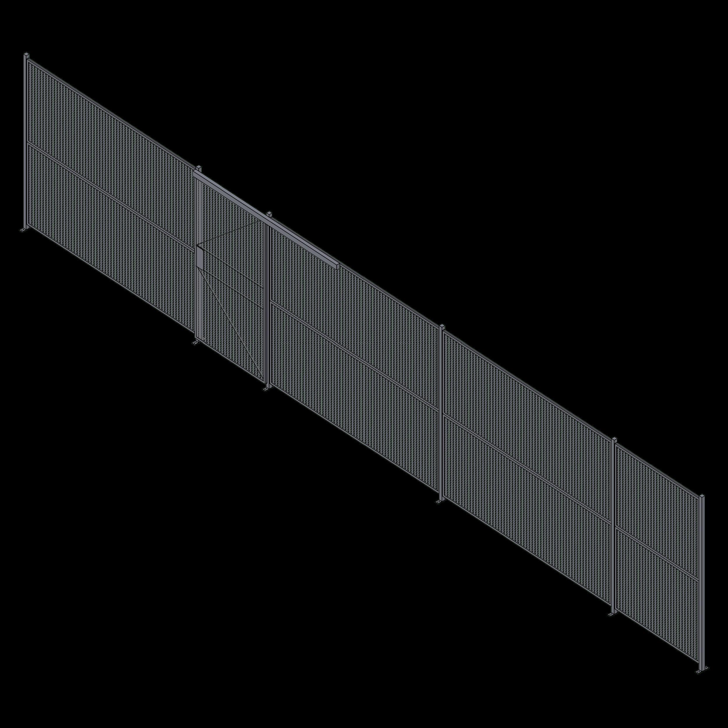 Wire Partition - 1 Sided - Sliding - 40 P