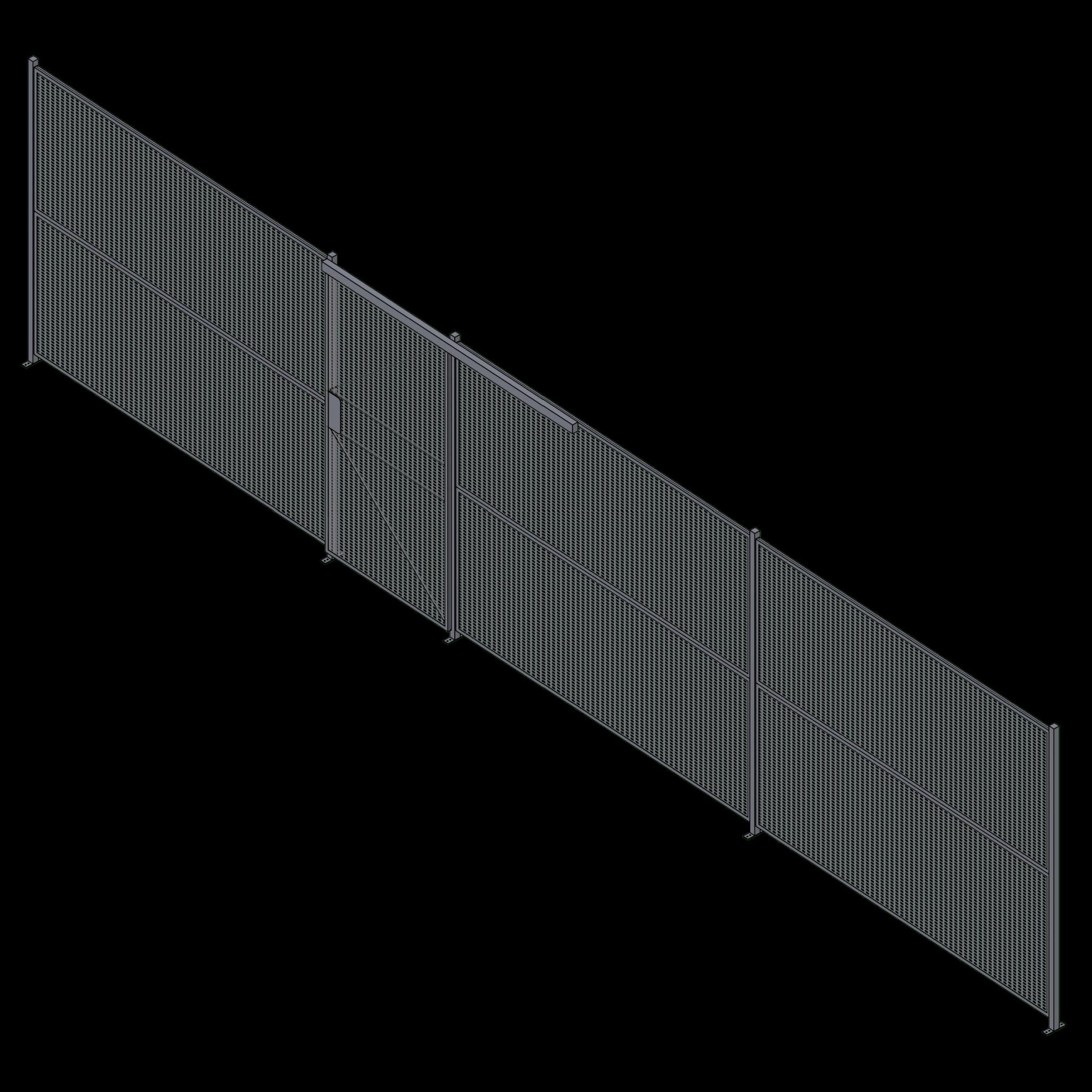Wire Partition - 1 Sided - Sliding - 35 P